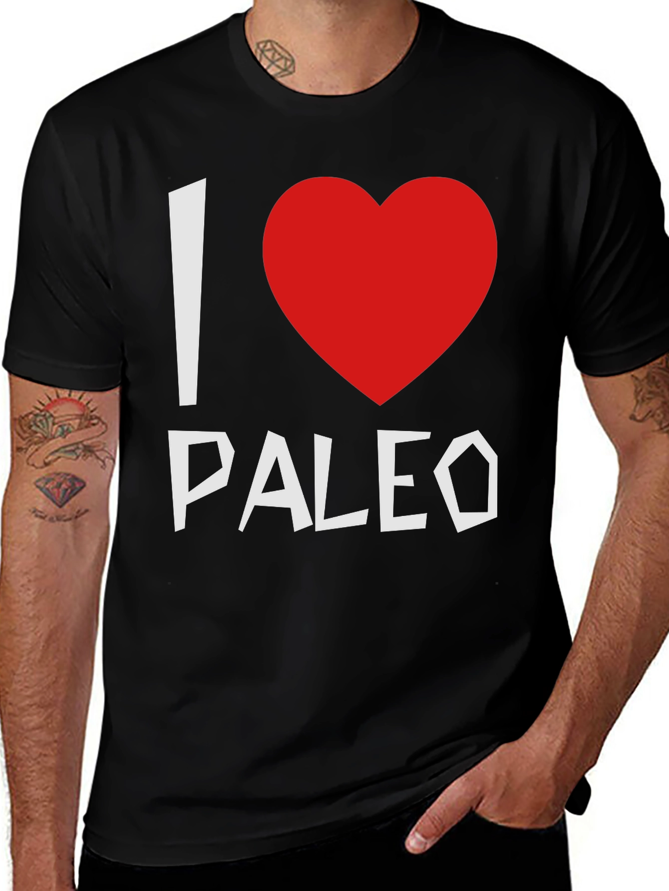 I Heart Paleo T-Shirt - Black