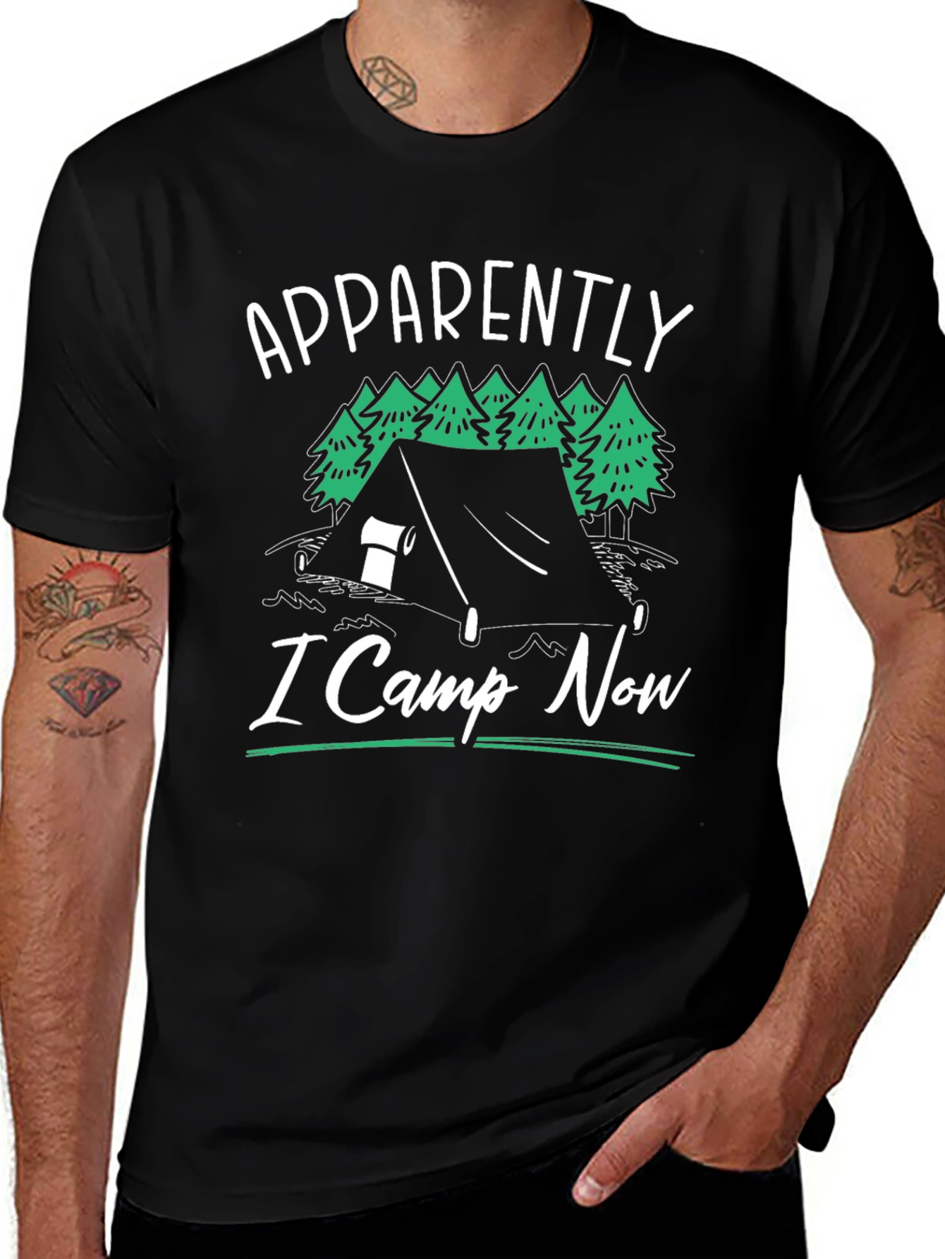Variant 11 of Apparently I Camp Now Graphic T-Shirt