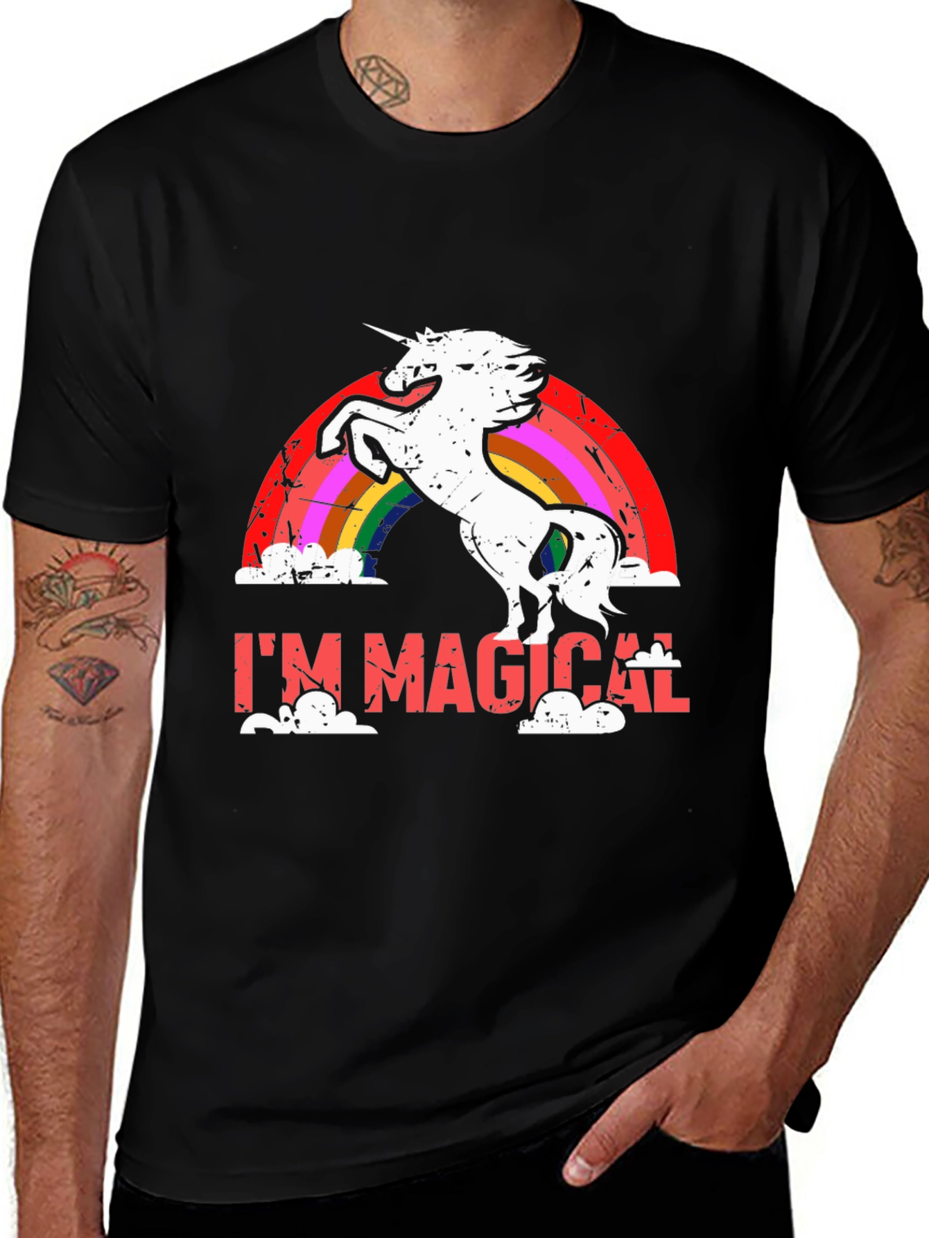 Variant 30 of I'm Magical Unicorn Rainbow Black T-Shirt