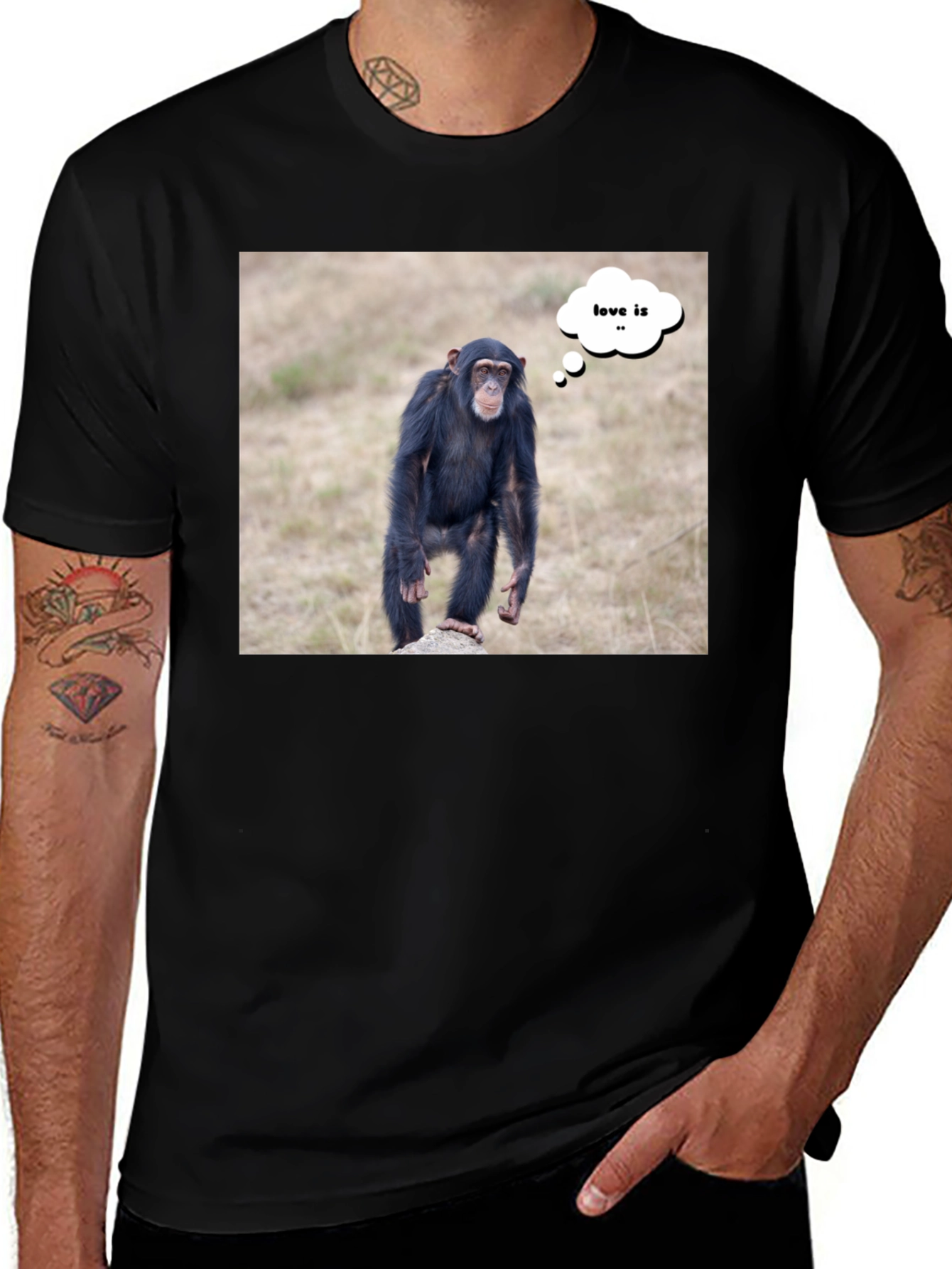 Variant 30 of Chimpanzee Love is T-Shirt