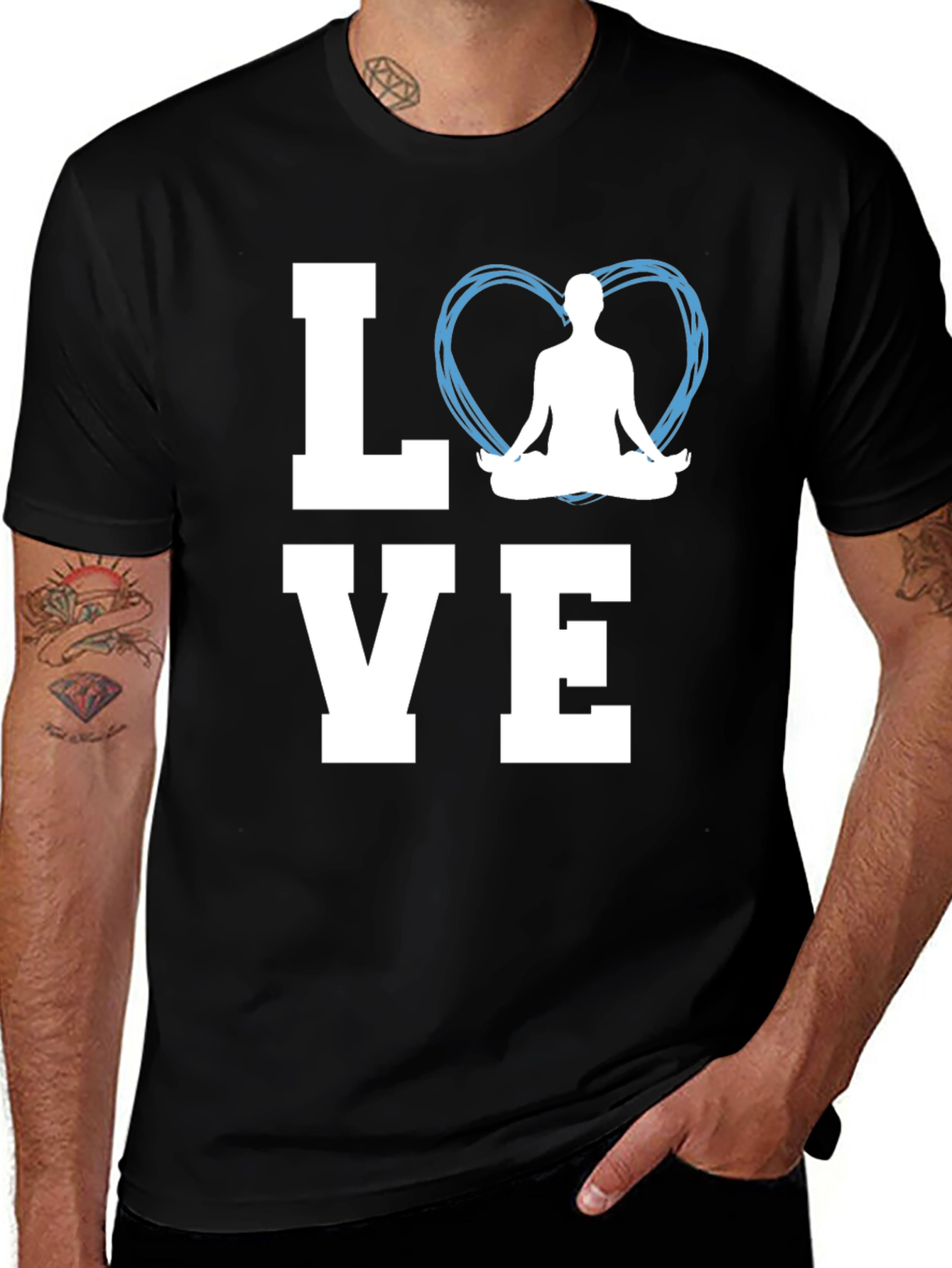 Variant 4 of Yoga Love T-Shirt - Meditate in Style