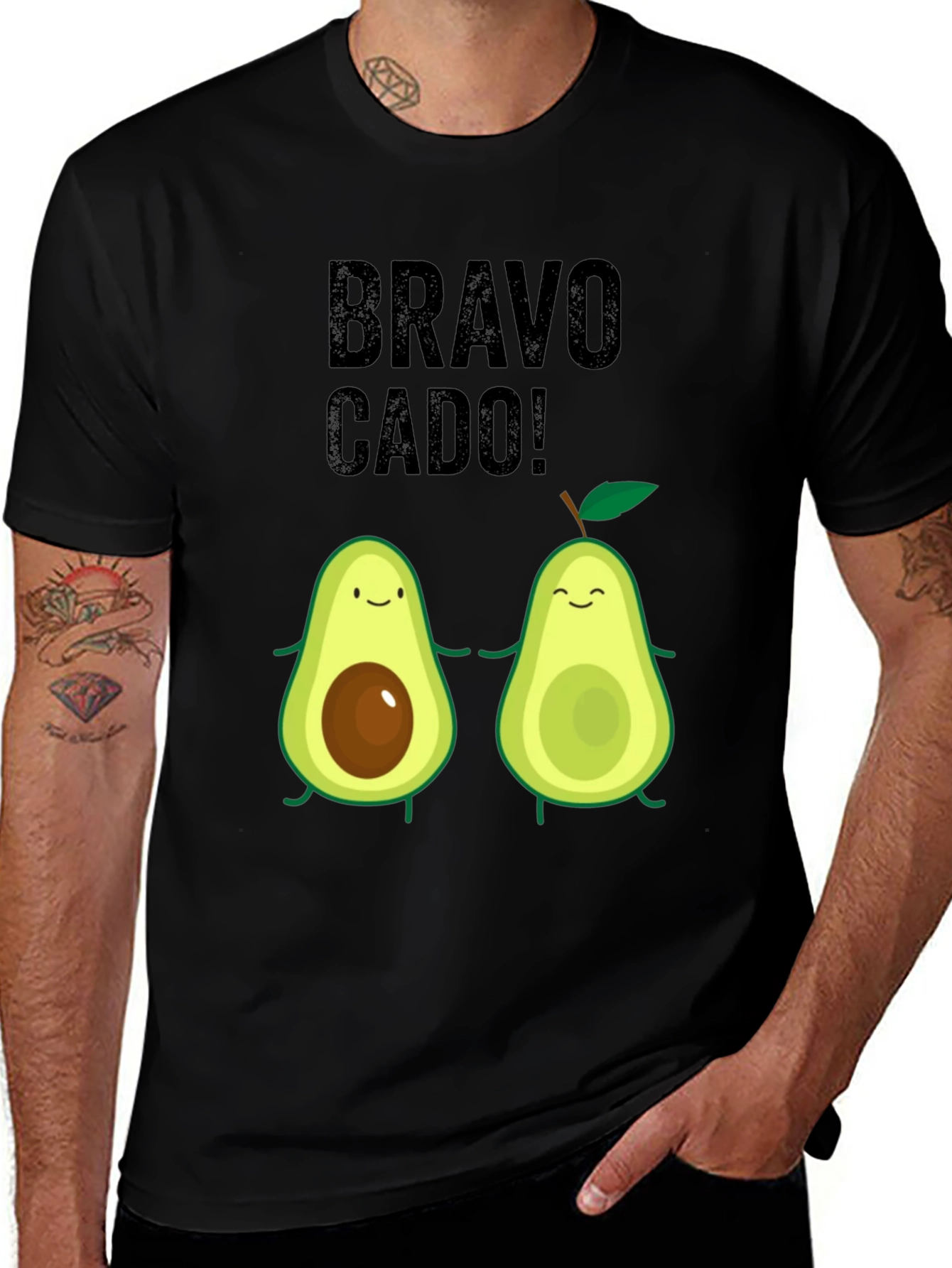 Variant 24 of BravoCado Avocado Pun T-Shirt - Cute Graphic Tee