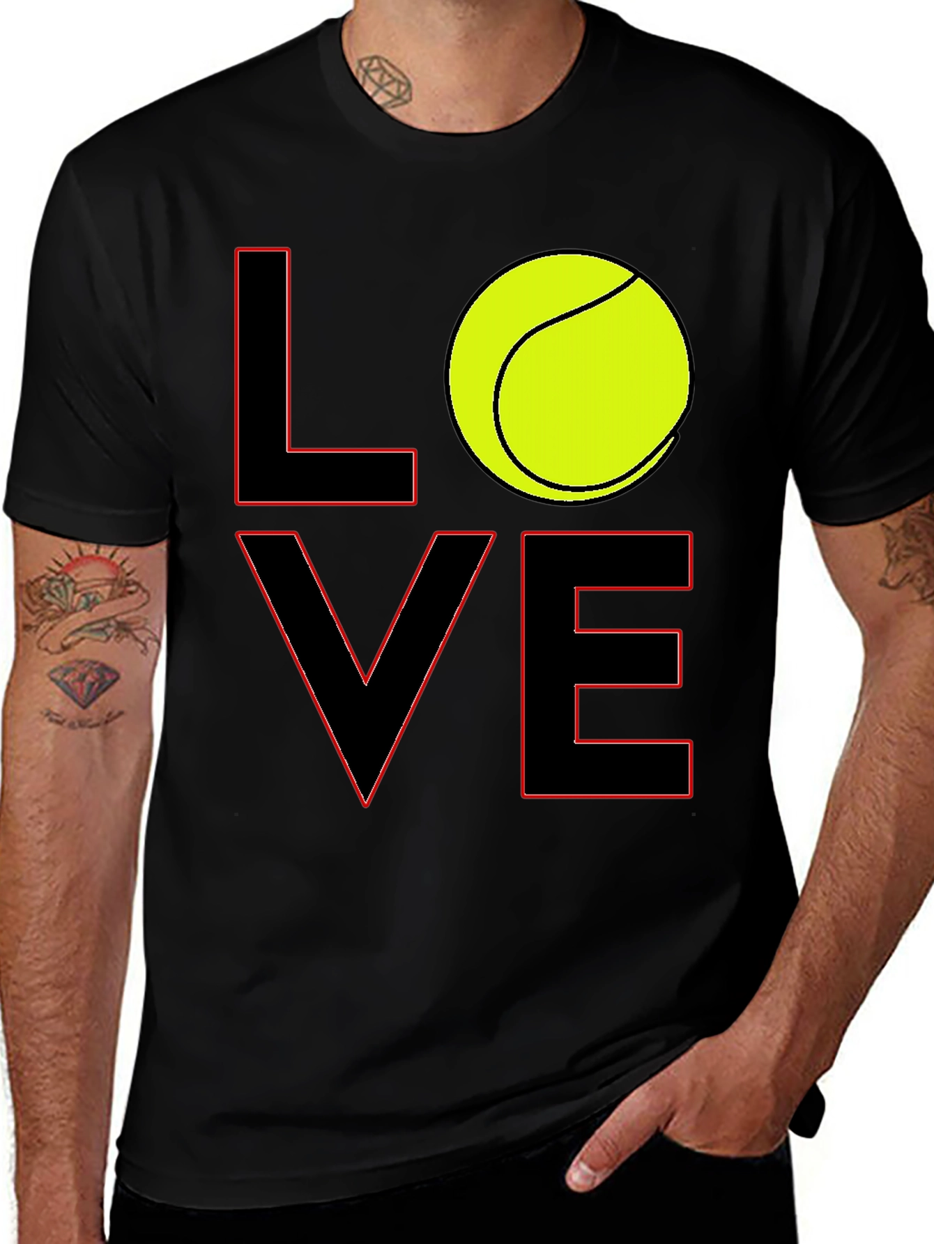 Tennis LOVE Graphic T-Shirt