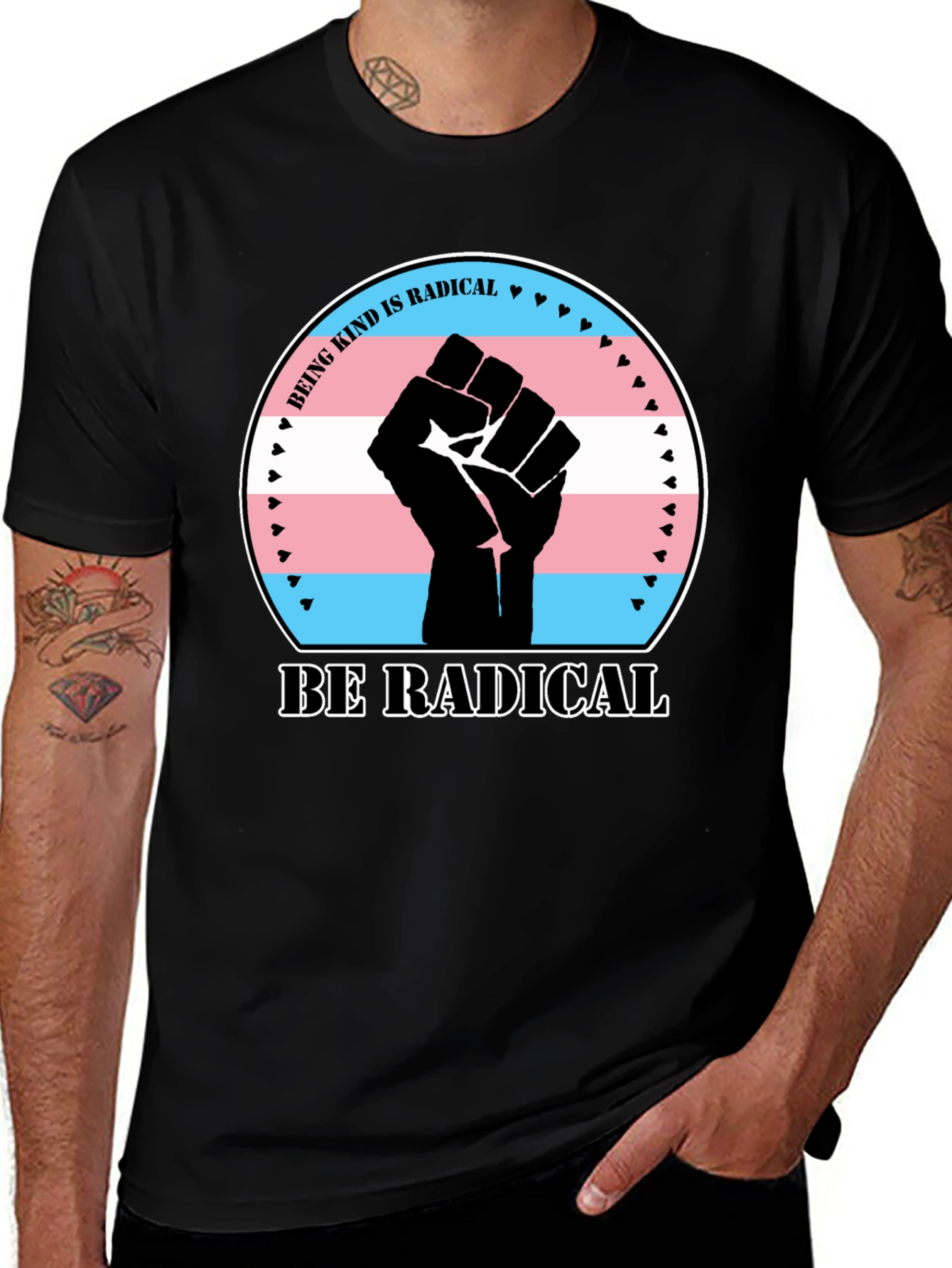 Variant 23 of Be Radical Trans Pride T-Shirt