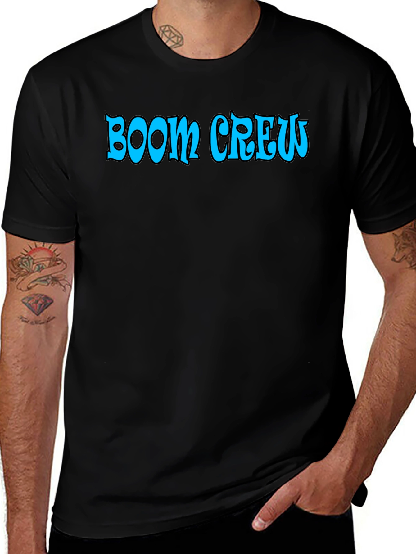 Variant 21 of Boom Crew Graphic Tee - Black