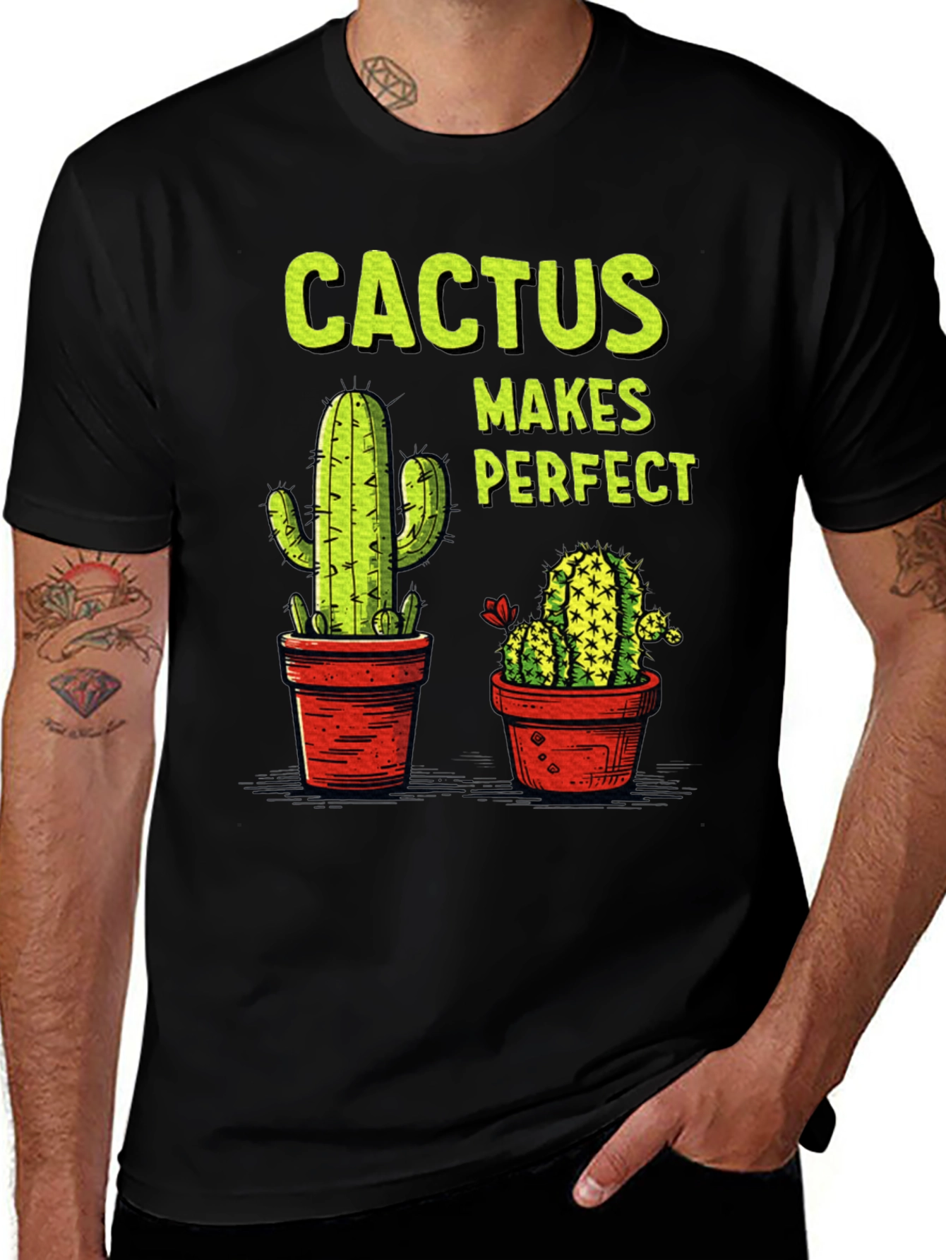 Variant 8 of Cactus Makes Perfect Graphic Tee