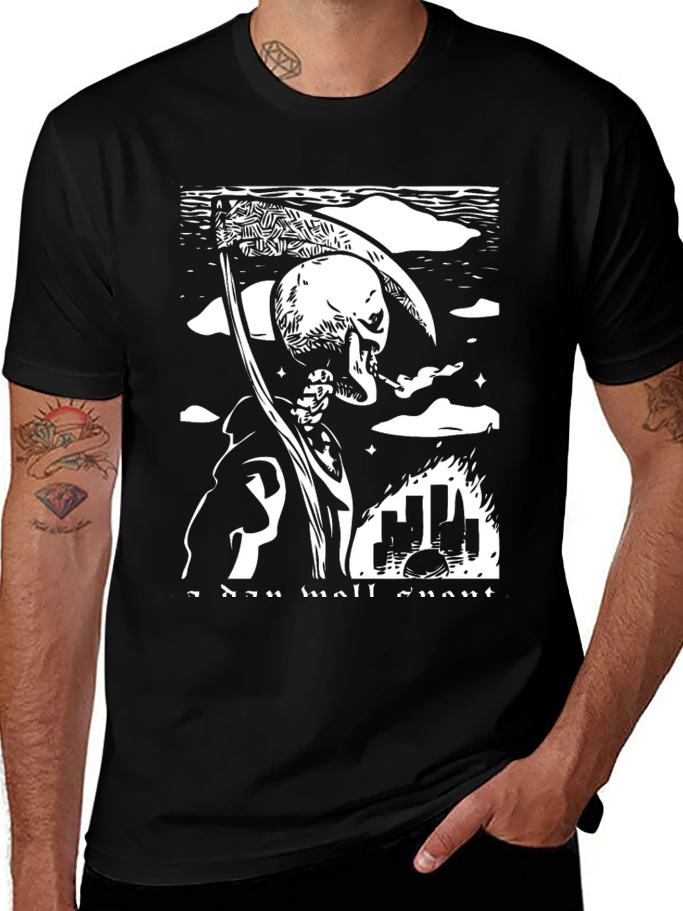 Variant 15 of Grim Reaper T-Shirt - Dark Humor Graphic Tee