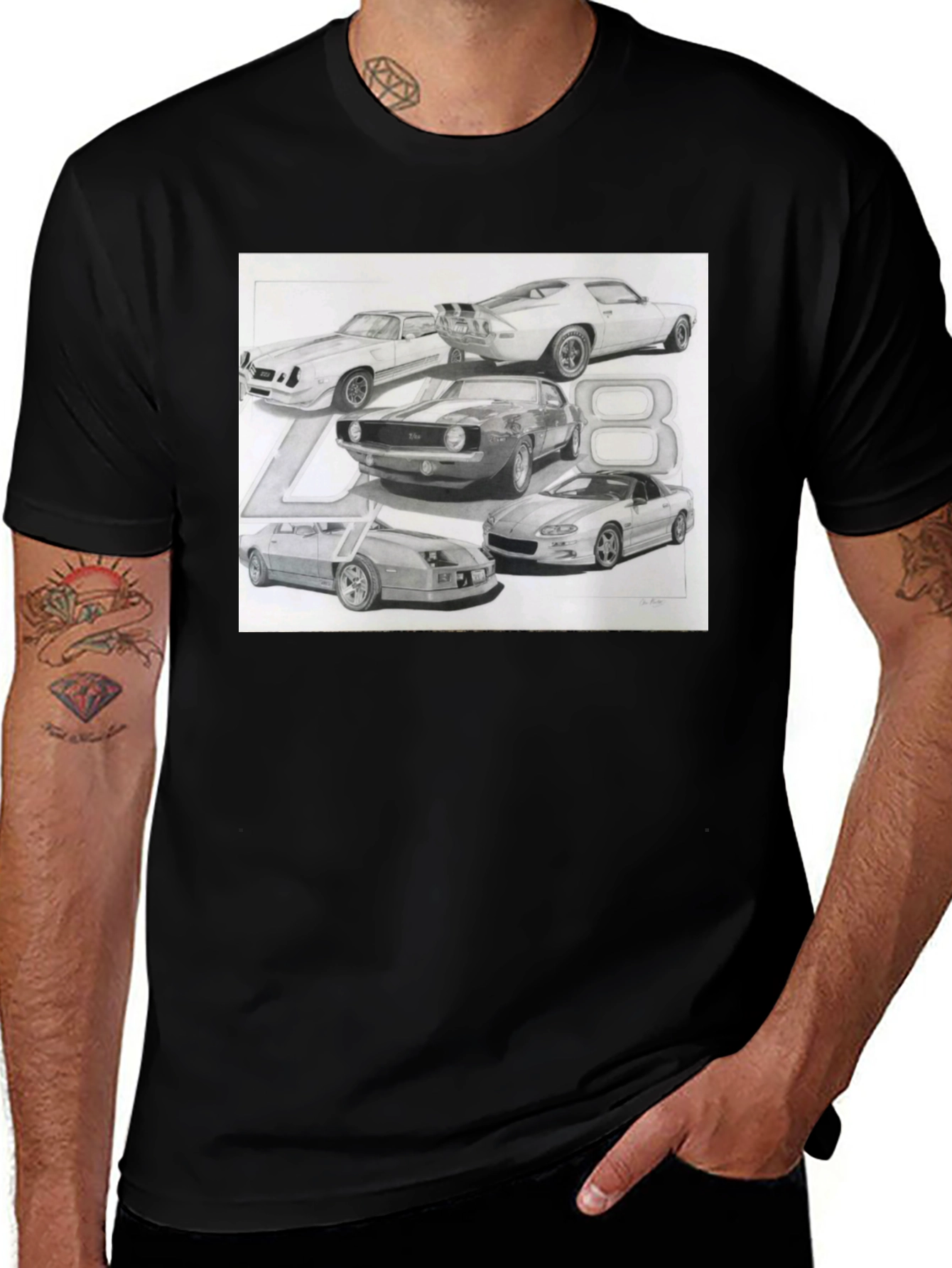 Camaro Generations T-Shirt - Iconic Car Design