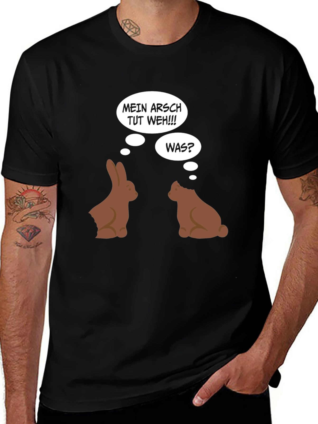 Variant 7 of Funny Chocolate Bunny T-Shirt