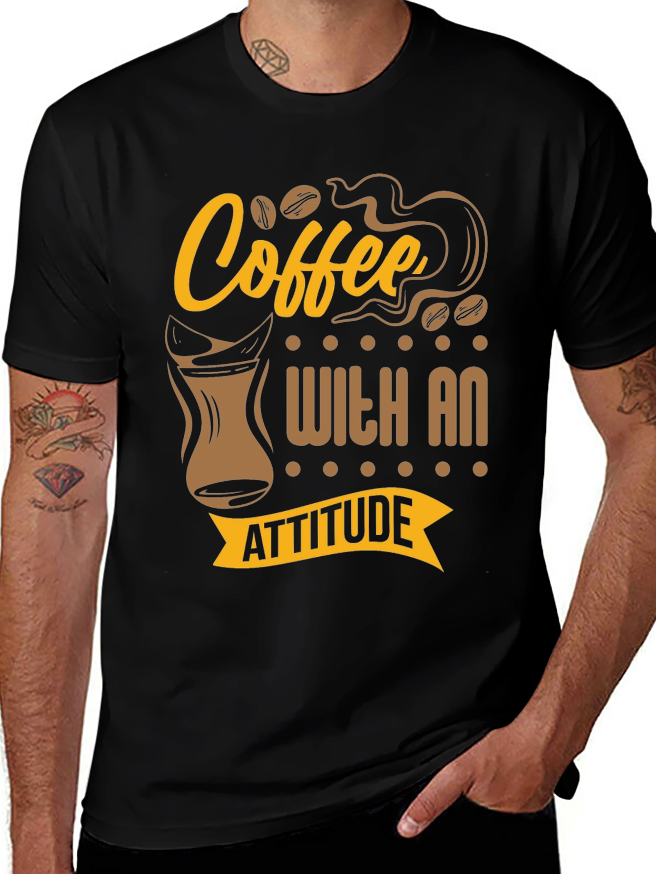 Variant 13 of Coffee With an Attitude Graphic T-Shirt