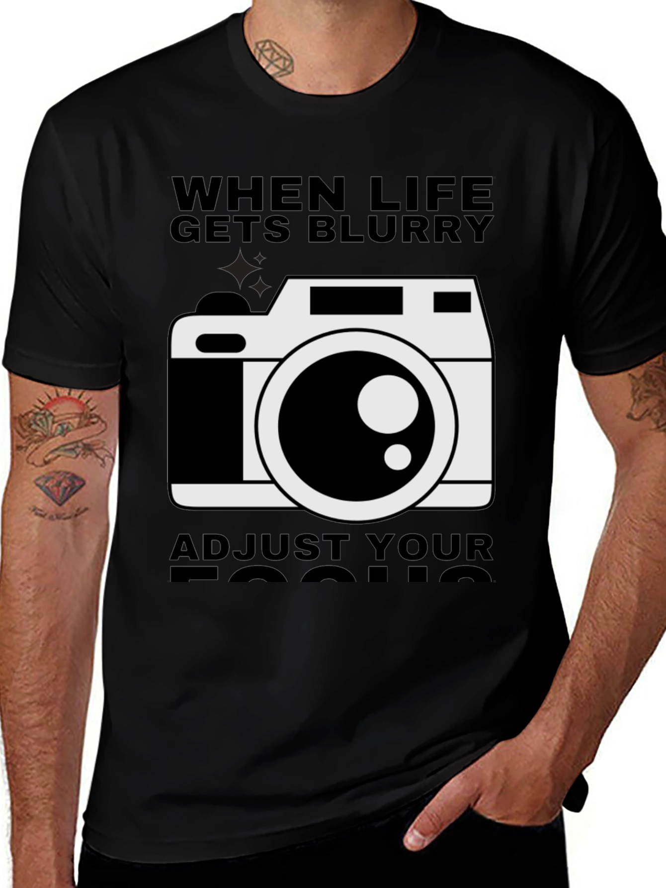 Variant 20 of When Life Gets Blurry Adjust Your Focus T-Shirt