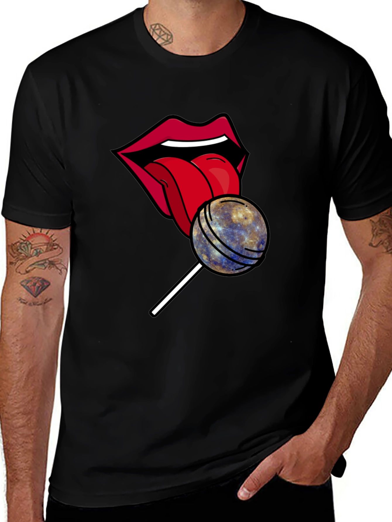 Variant 9 of Lollipop Lips Graphic Tee