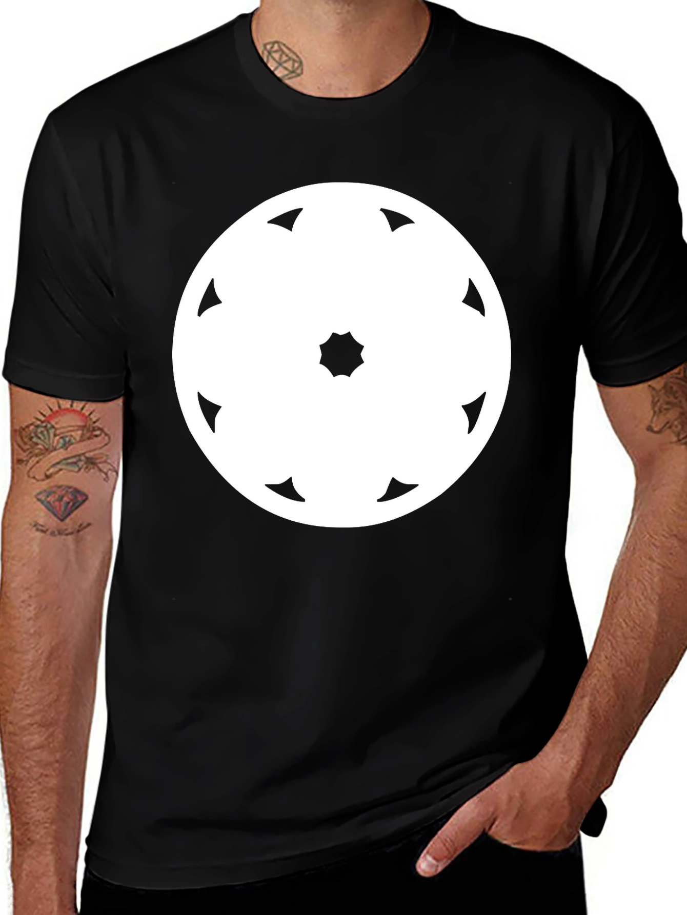 Variant 13 of Geometric Circle T-Shirt - Modern Design