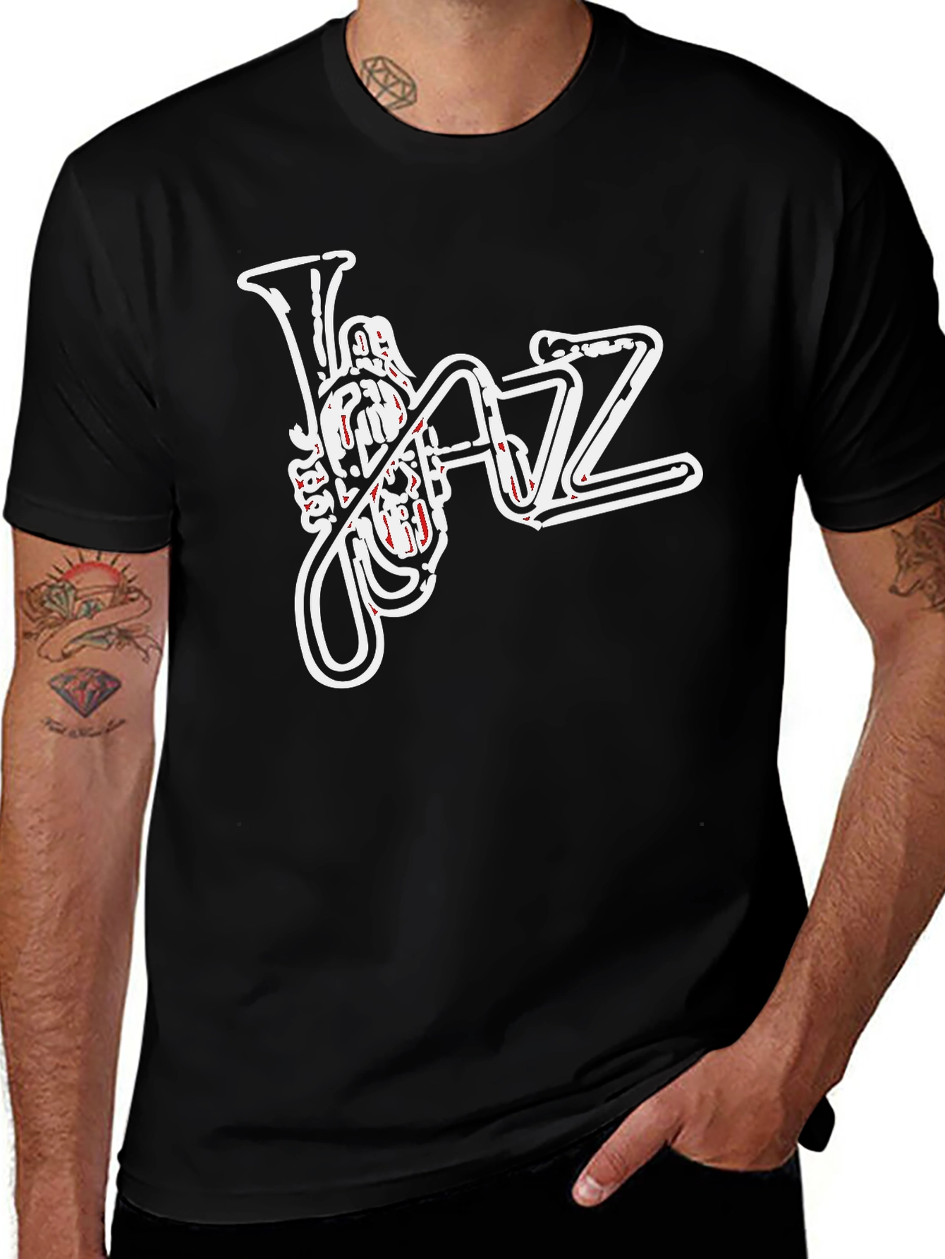 Variant 25 of Cool Jazz T-Shirt - Musical Instrument Design