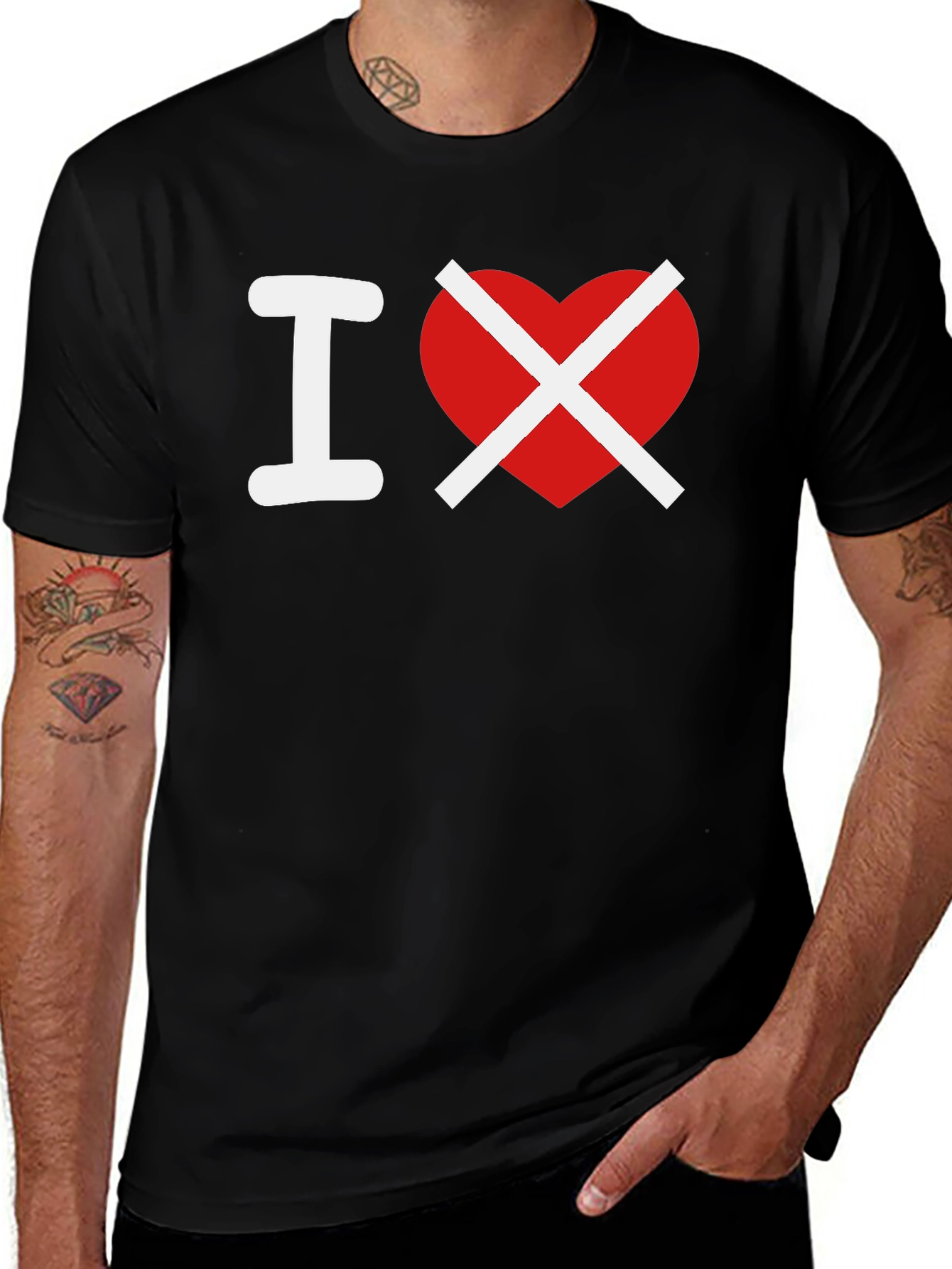 Variant 3 of I Hate Heart T-Shirt