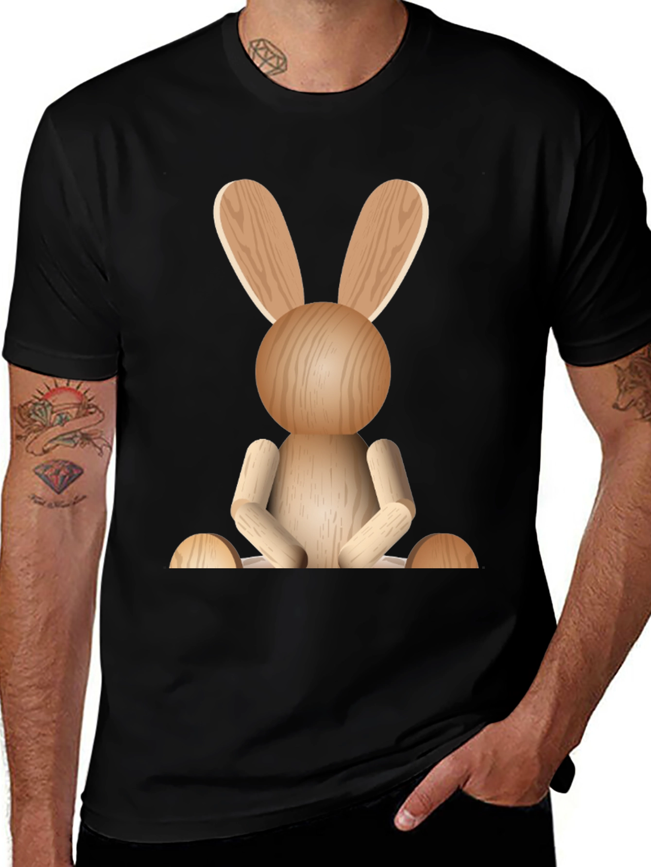 Variant 19 of Wooden Rabbit T-Shirt