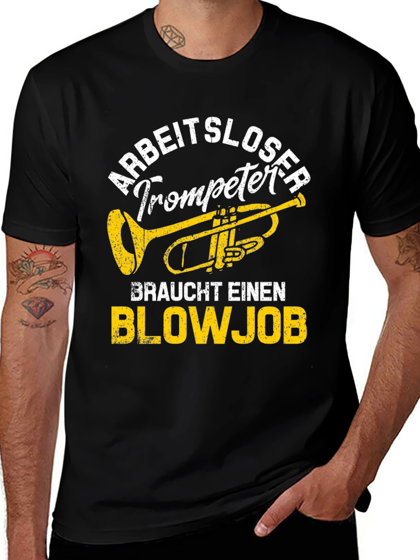 Variant 6 of Arbeitsloser Trompeter Blowjob T-Shirt