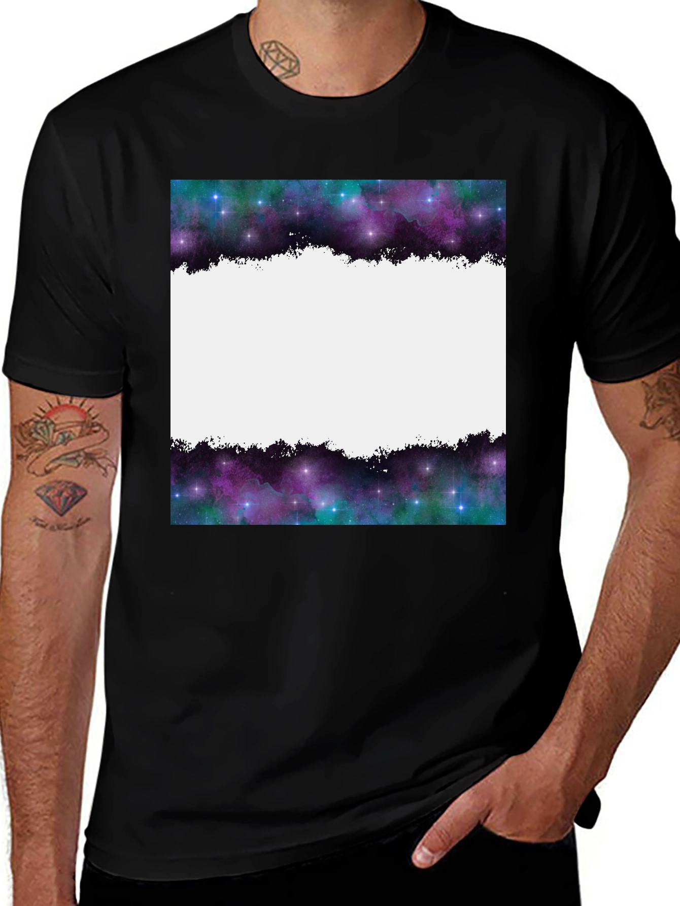Variant 30 of Galaxy Graphic T-Shirt - Modern Crew Neck Tee