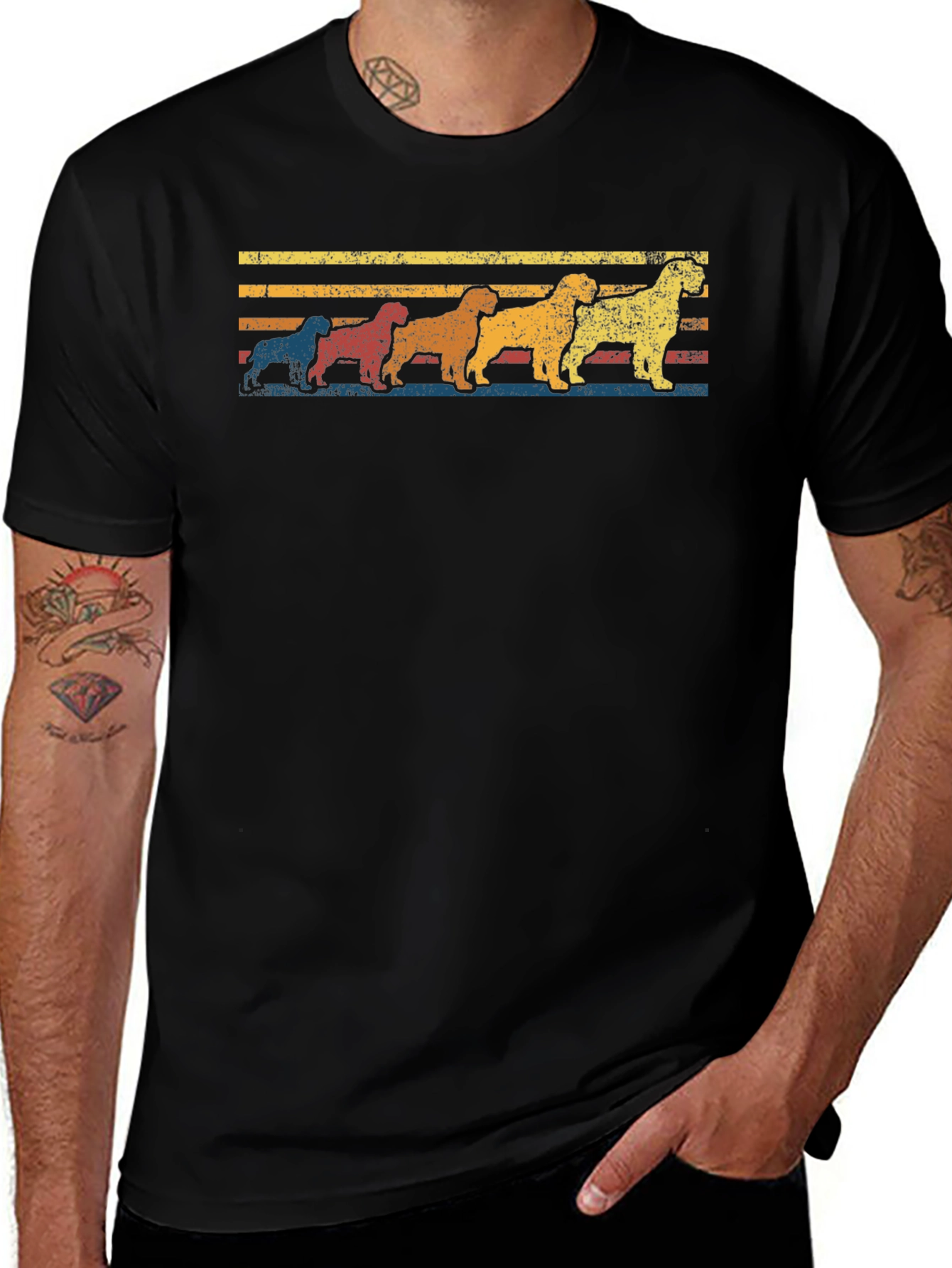 Variant 3 of Retro Dog Breed T-Shirt - Stylish Graphic Tee