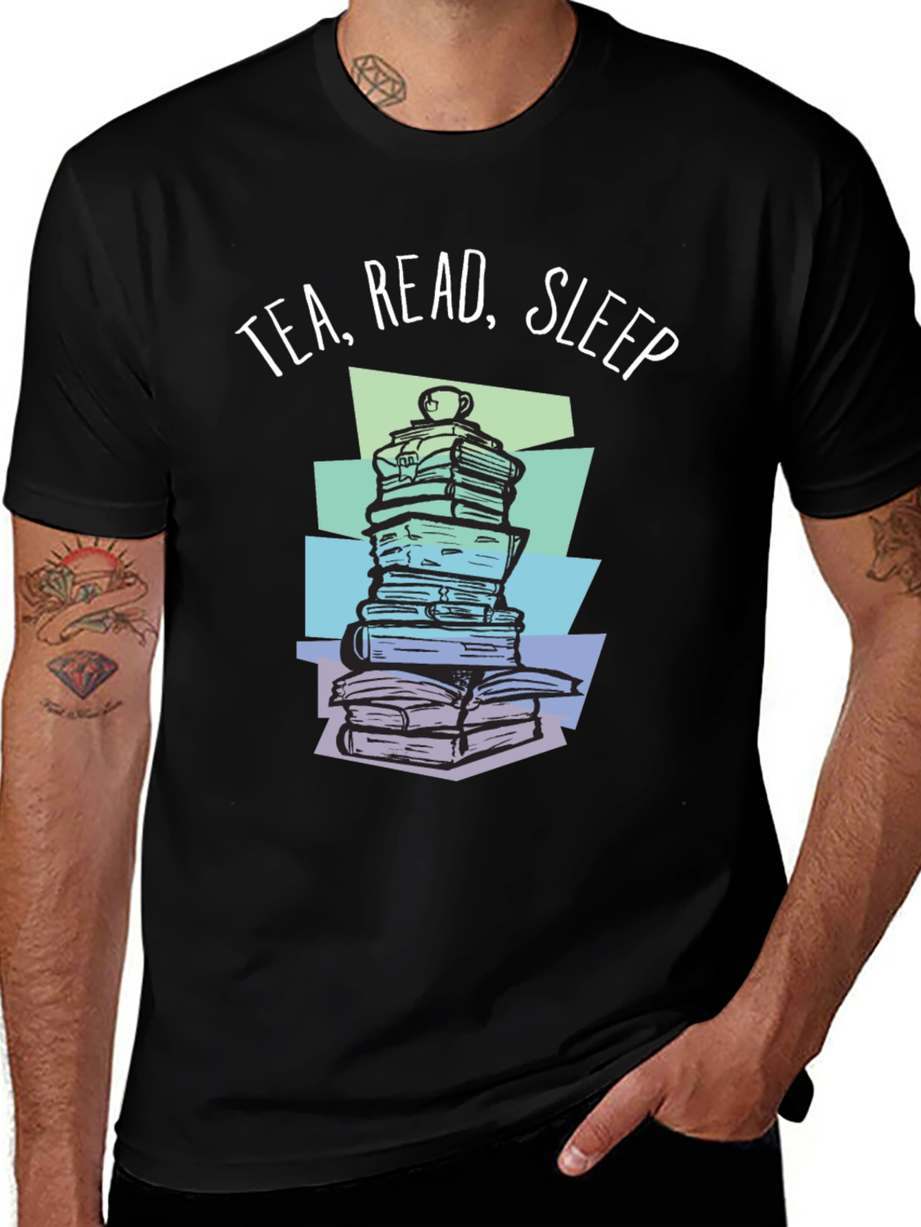 Variant 17 of Tea Read Sleep Book Lover T-Shirt
