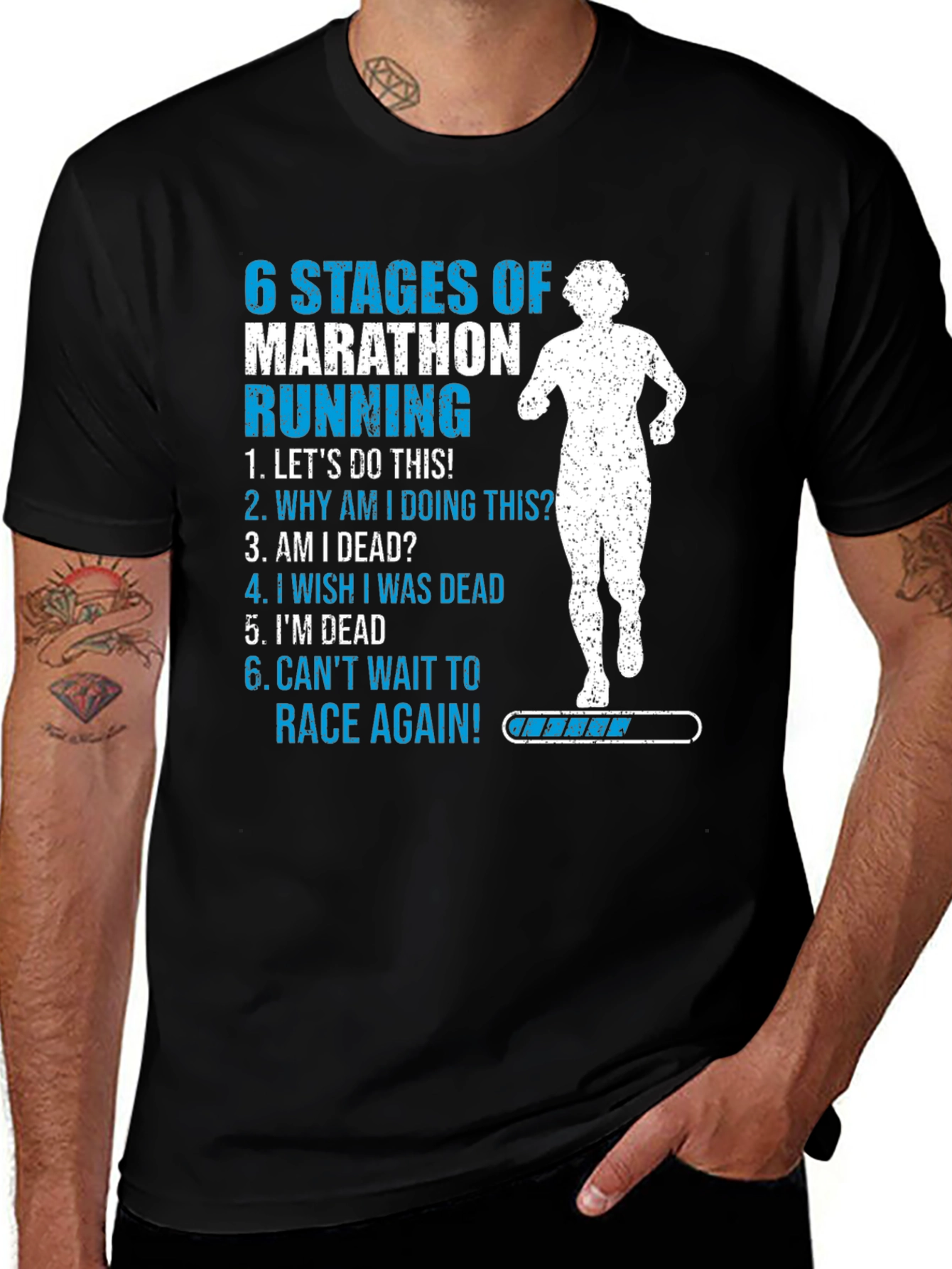 Variant 20 of Marathon Running Stages T-Shirt