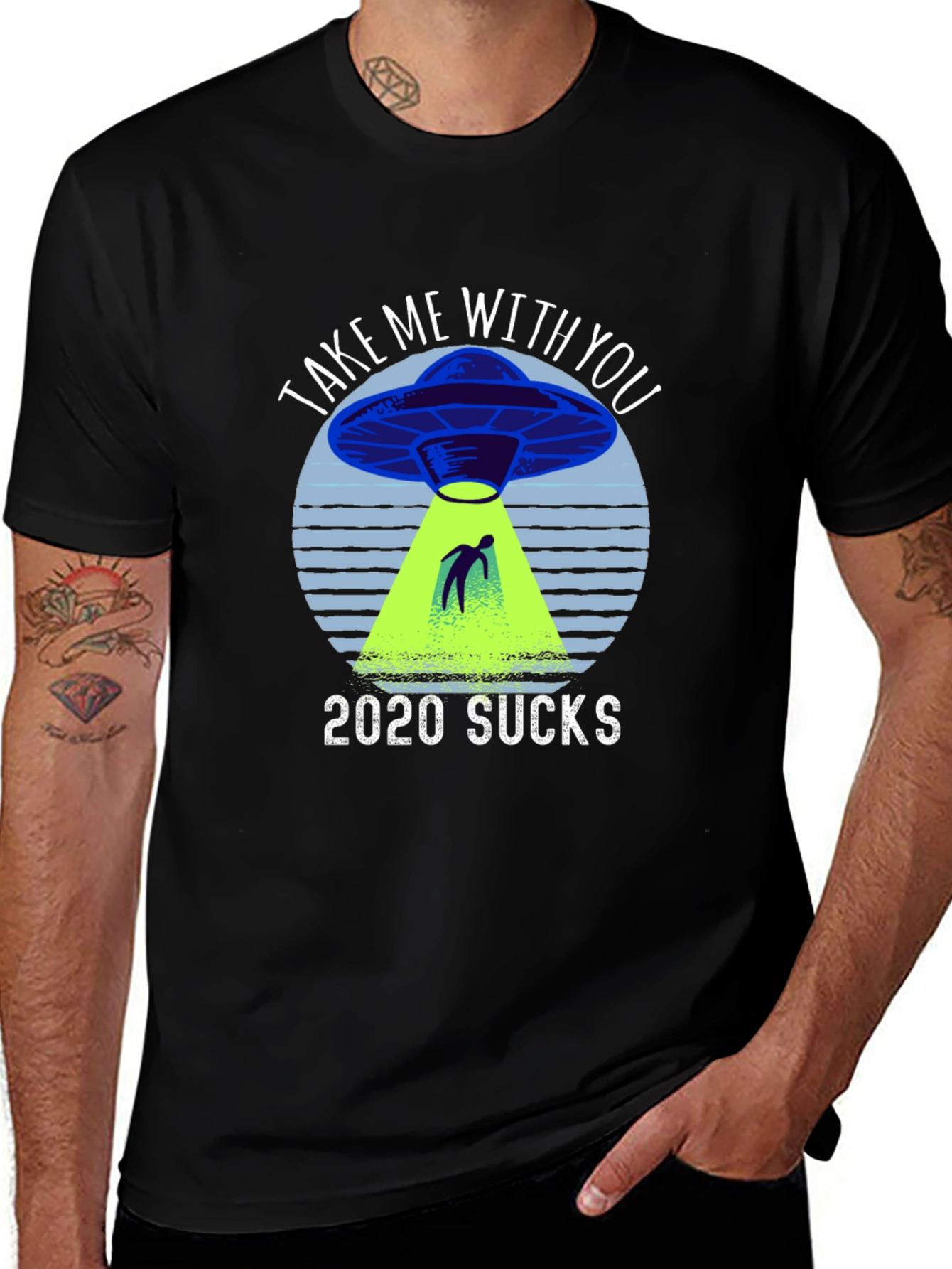 Variant 16 of 2020 Sucks UFO Graphic Novelty T-Shirt