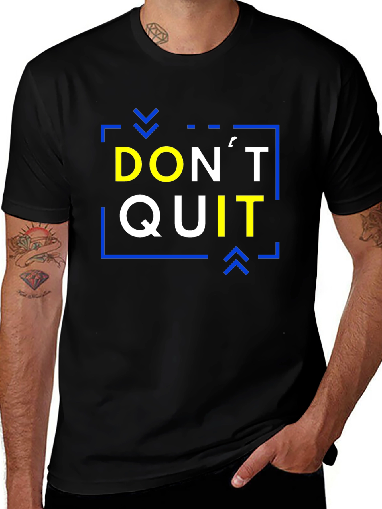 Variant 14 of Don't Quit Motivation T-Shirt - Black