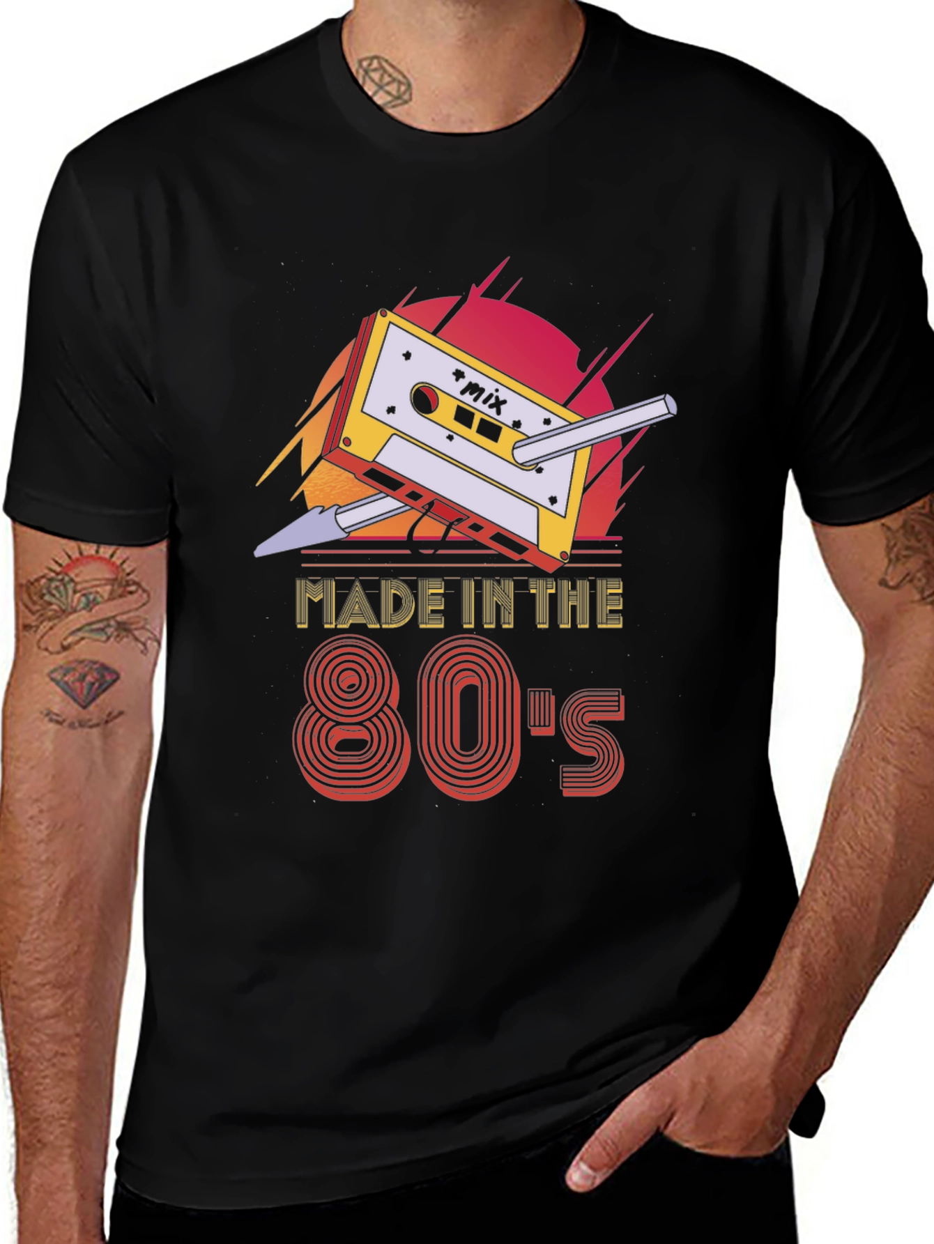 Variant 17 of Retro 80's Mixtape T-Shirt - Vintage Style