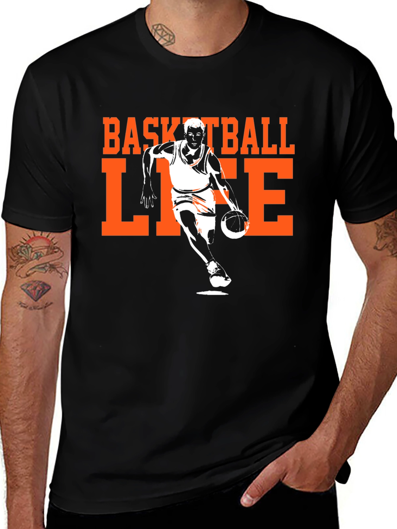 Variant 22 of Basketball Life Graphic Tee