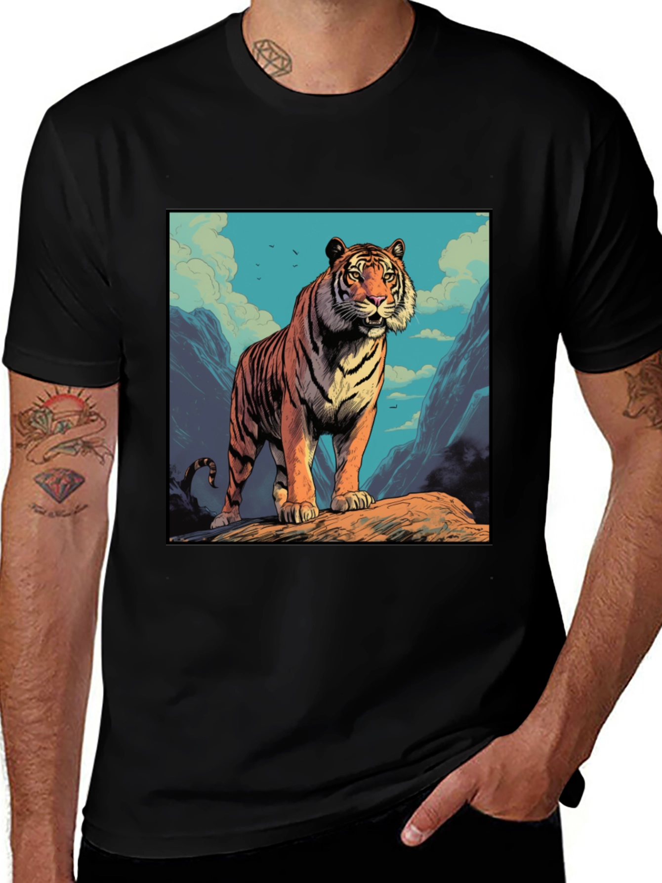 Variant 2 of Tiger Graphic T-Shirt - Fierce Style