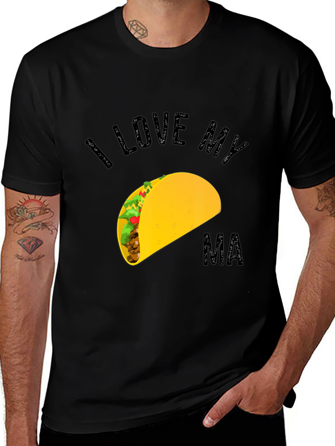 I Love My Ma Taco Graphic Tee