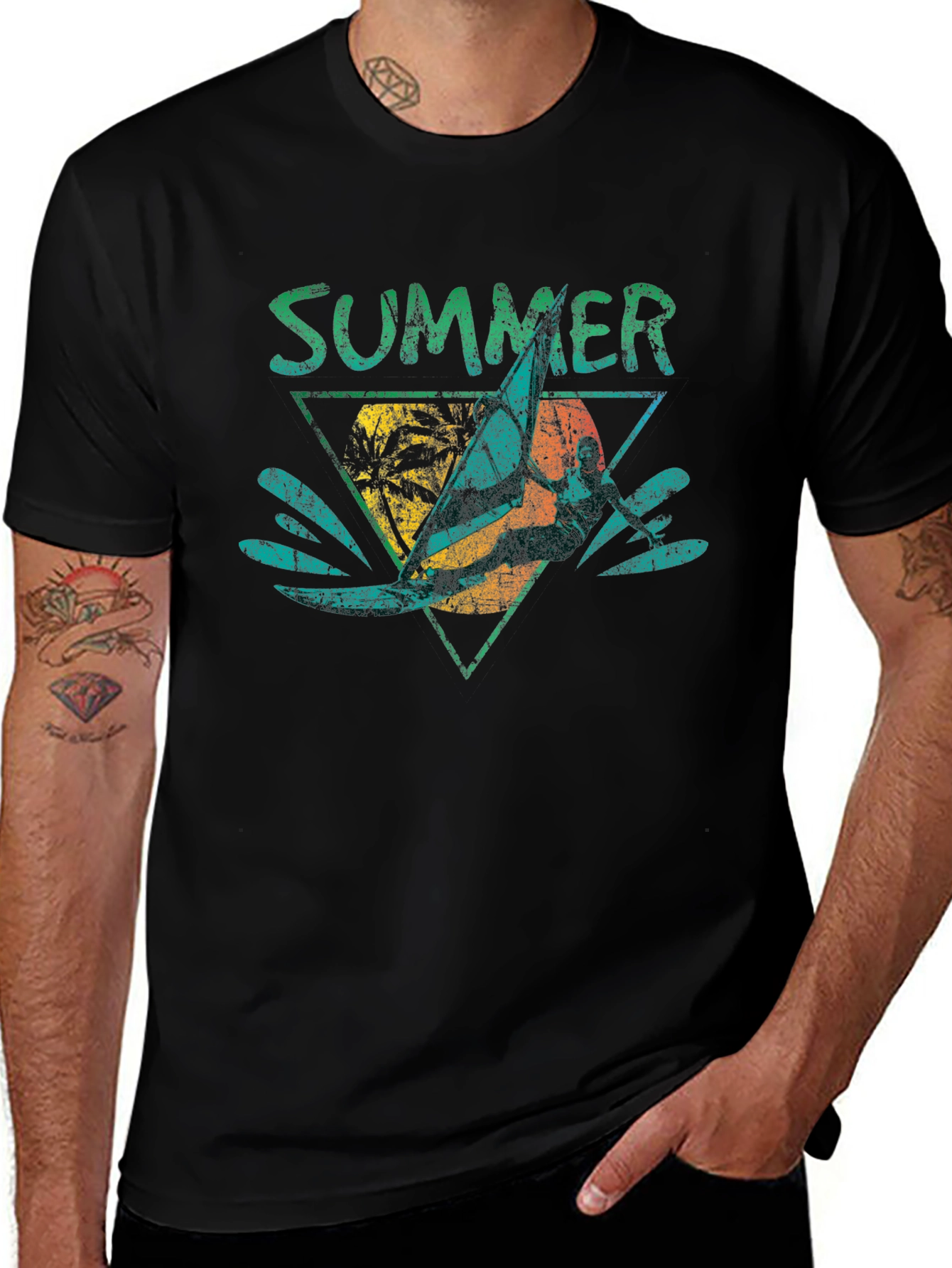 Variant 16 of Summer Vibes Windsurfing T-Shirt