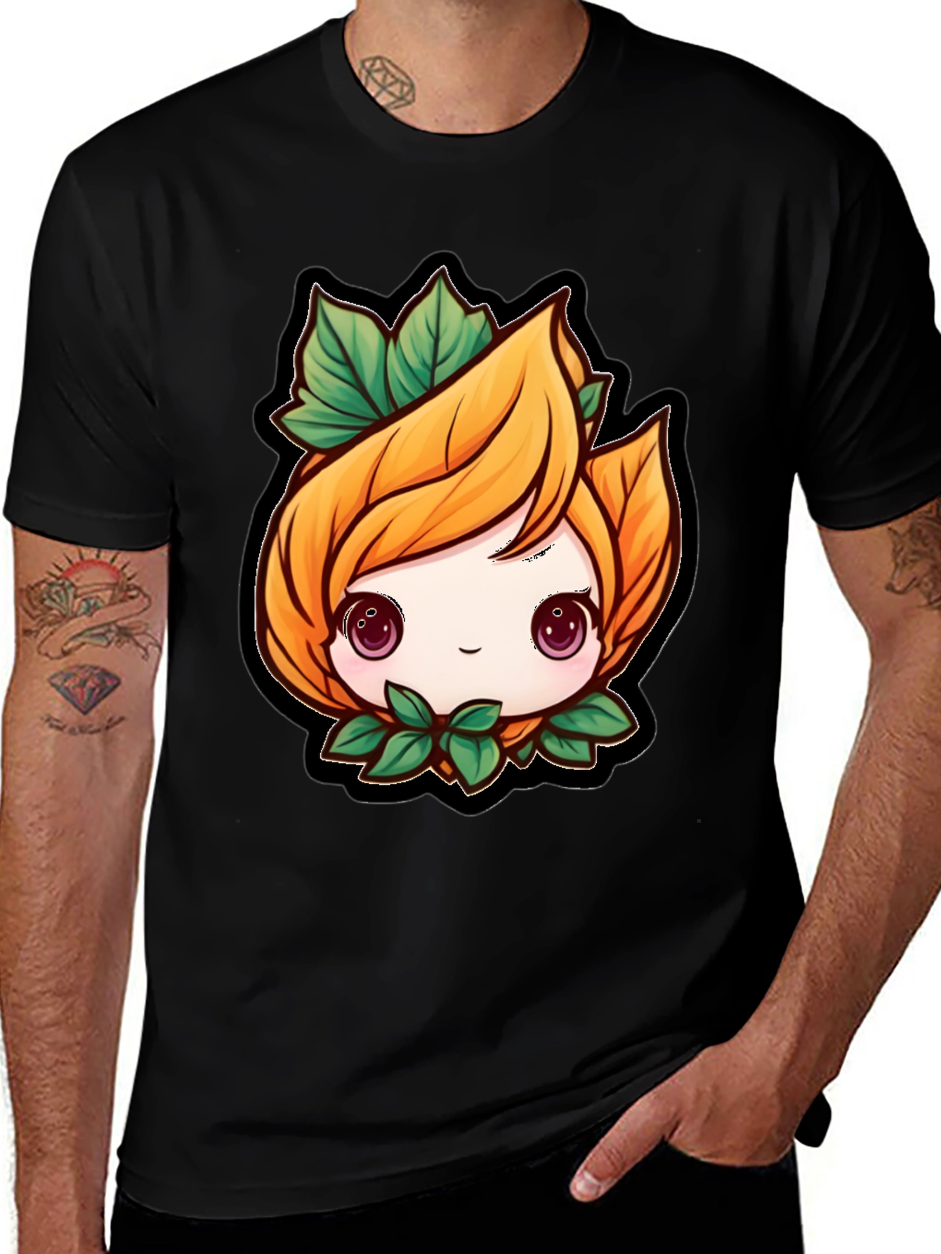 Variant 3 of Cute Anime Plant Character T-Shirt