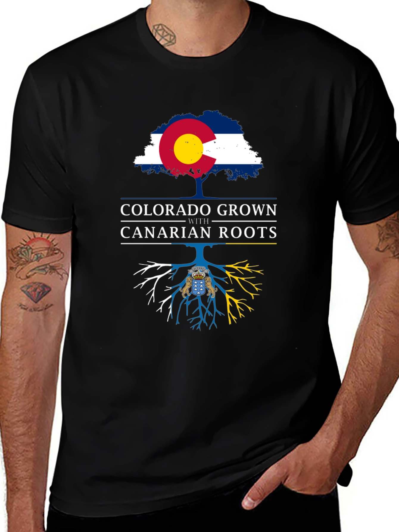 Colorado Grown with Canarian Roots T-Shirt