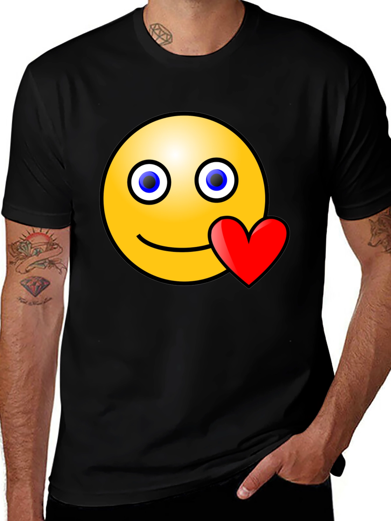 Variant 19 of Smiley Face Heart T-Shirt - Express Yourself!