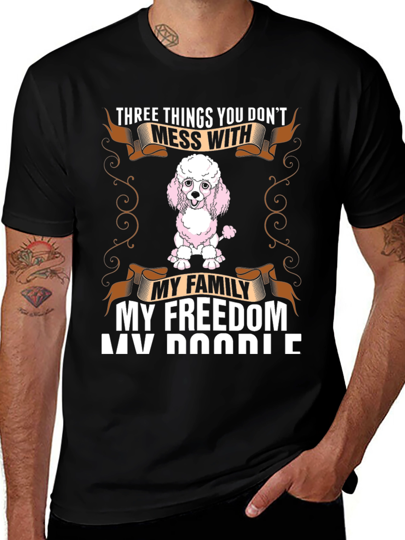 Doodle Dog T-Shirt - Three Things You Don't Mess With