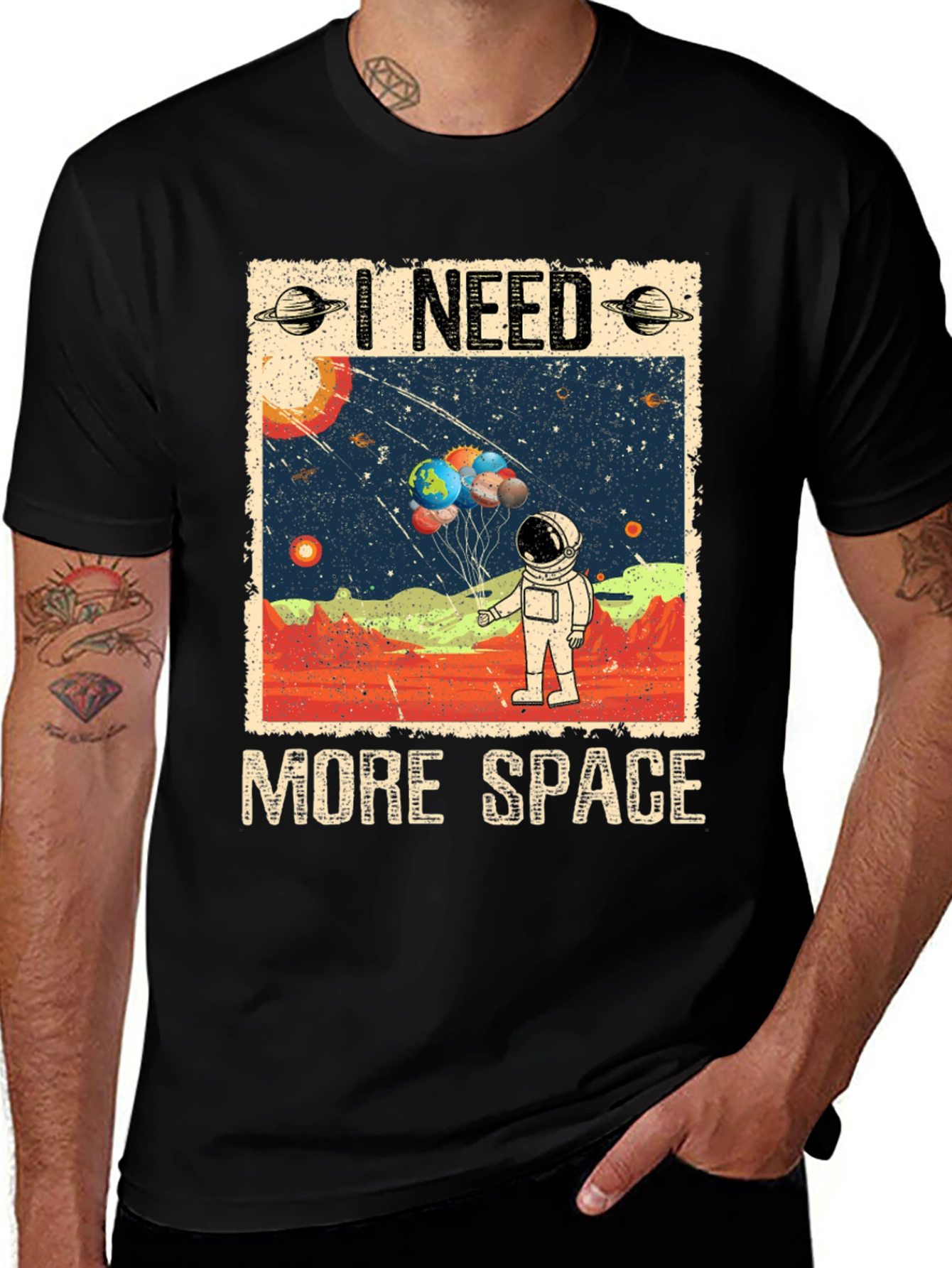 Variant 23 of I Need More Space T-Shirt - Astronaut Graphic Tee
