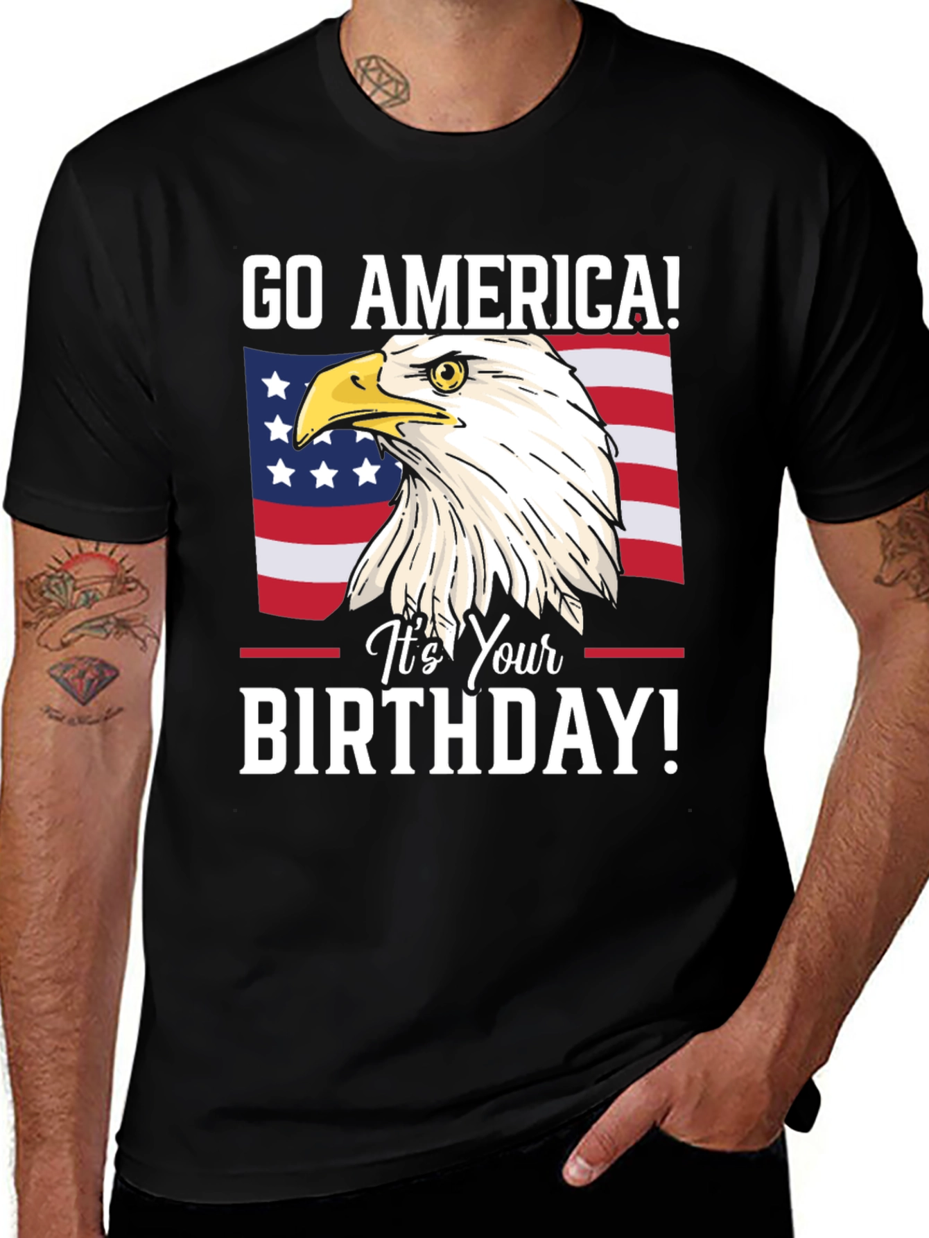 Variant 17 of Go America! Eagle Birthday Graphic T-Shirt
