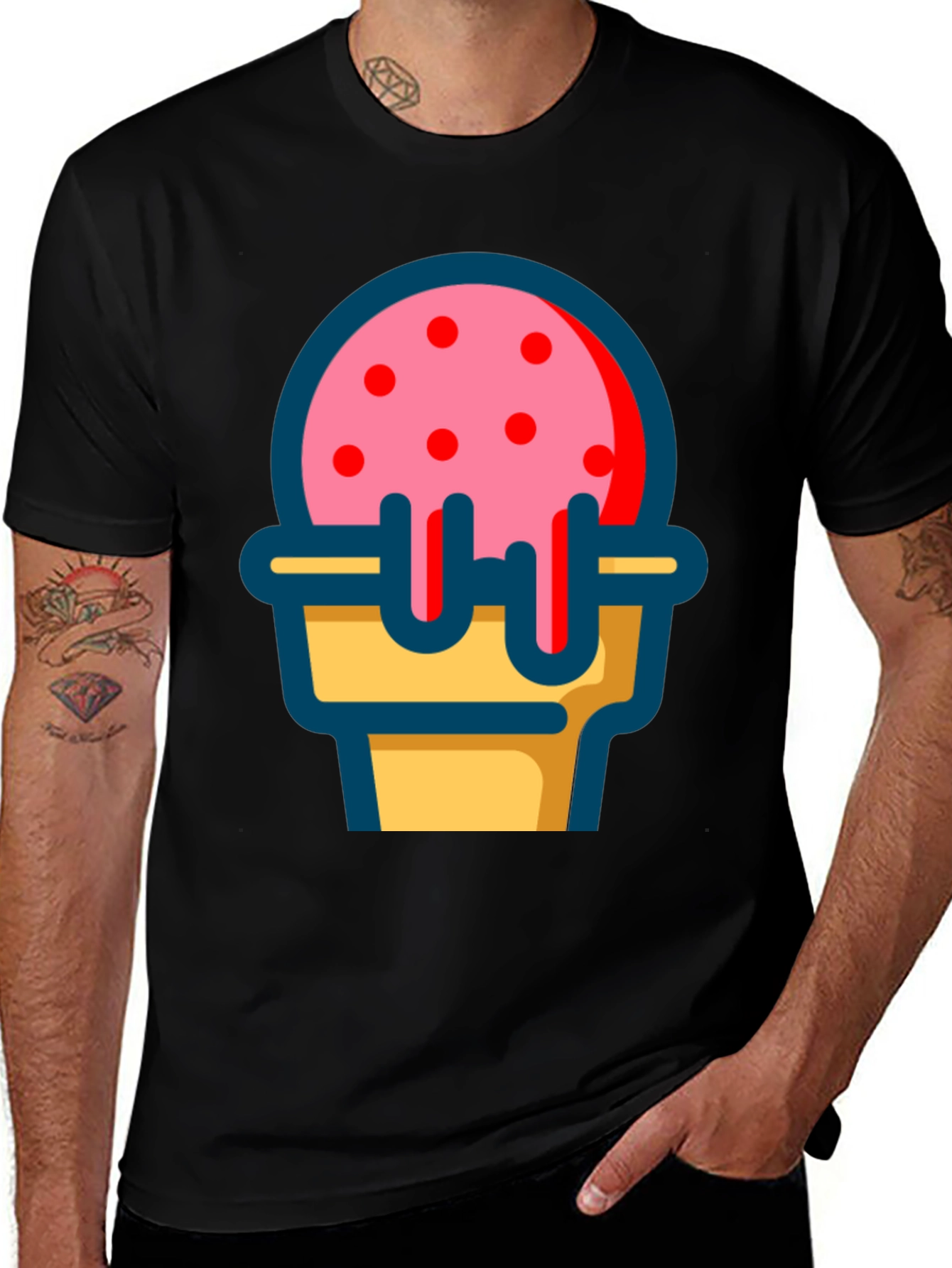 Variant 4 of Ice Cream Cone Graphic T-Shirt
