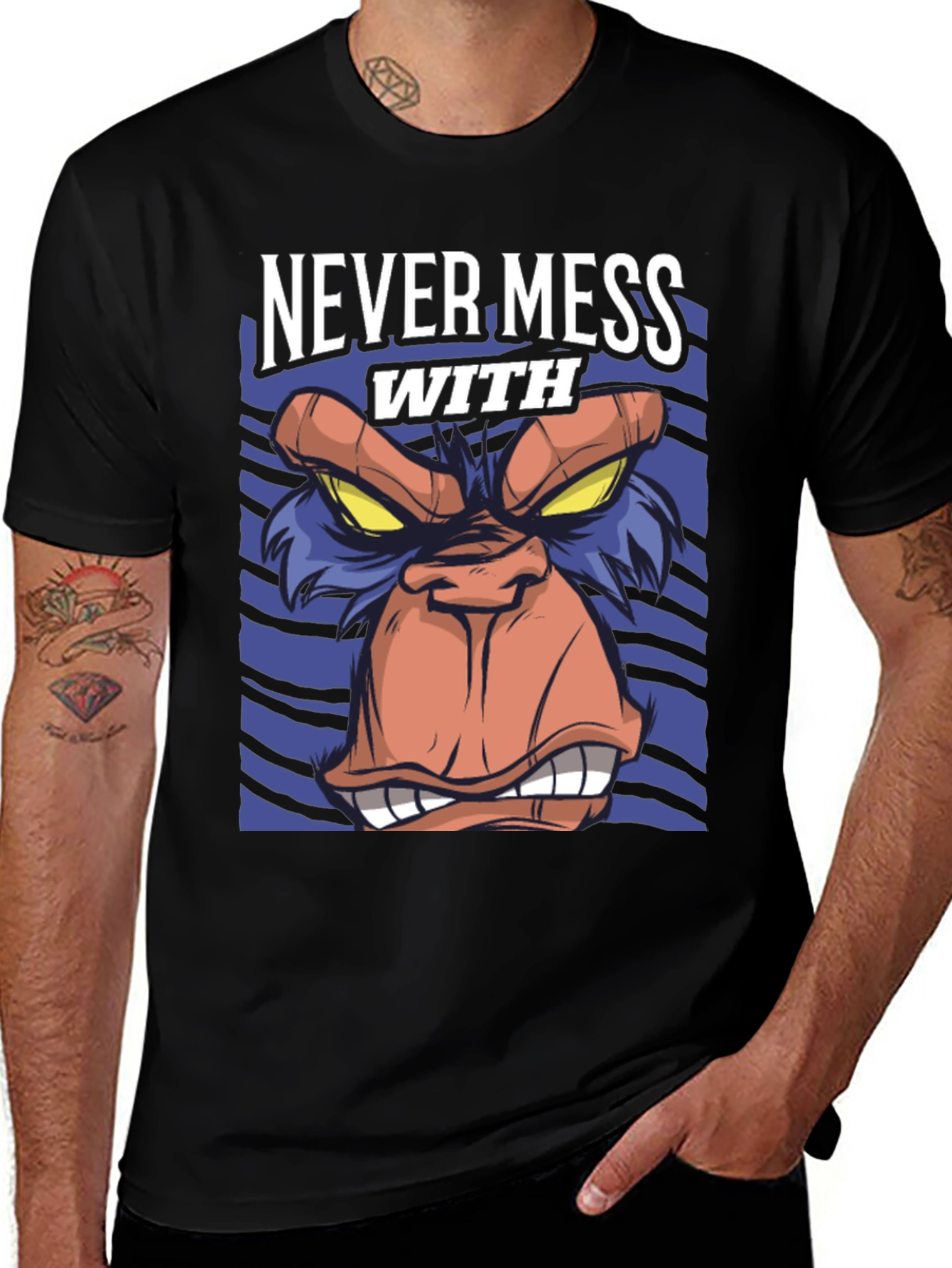 Variant 6 of Never Mess With Angry Ape T-Shirt