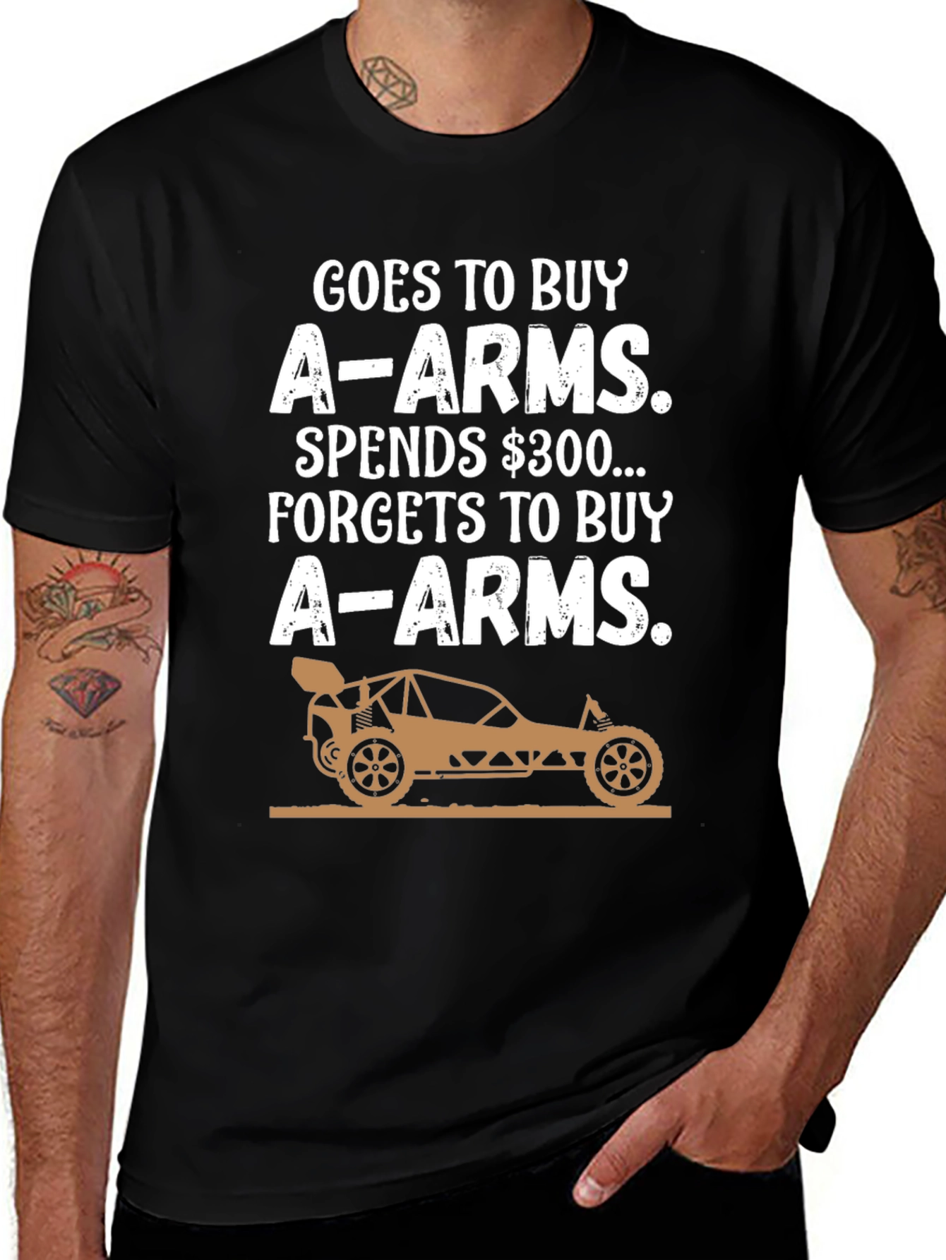 Goes to Buy A-Arms Funny RC Car T-Shirt