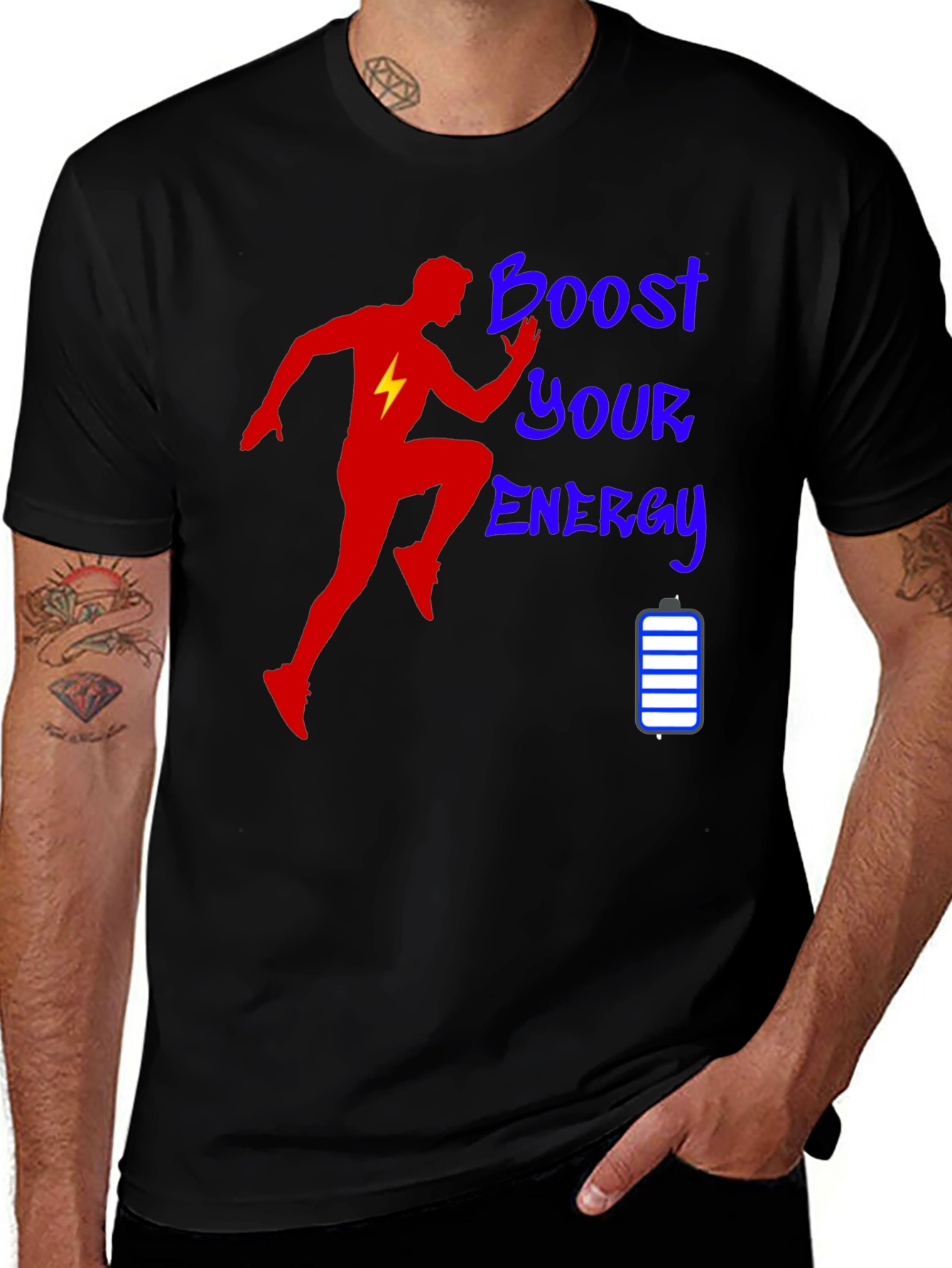 Variant 28 of Boost Your Energy Graphic T-Shirt