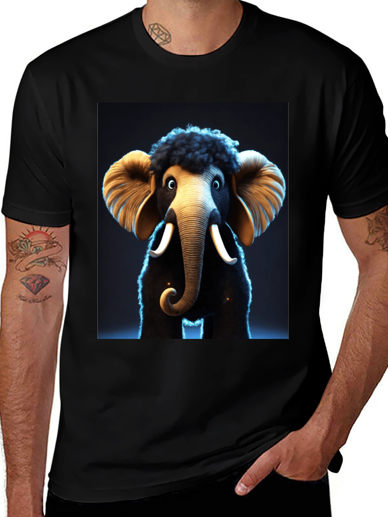 Variant 5 of Mammoth Graphic Tee - Unique Design, Soft Fabric