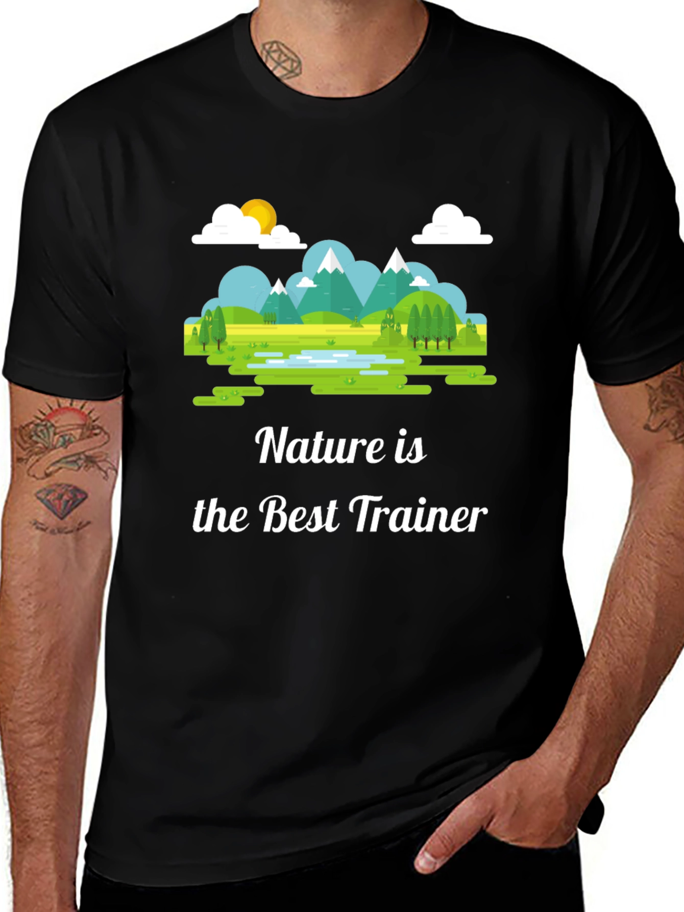 Variant 11 of Nature is the Best Trainer Graphic T-Shirt