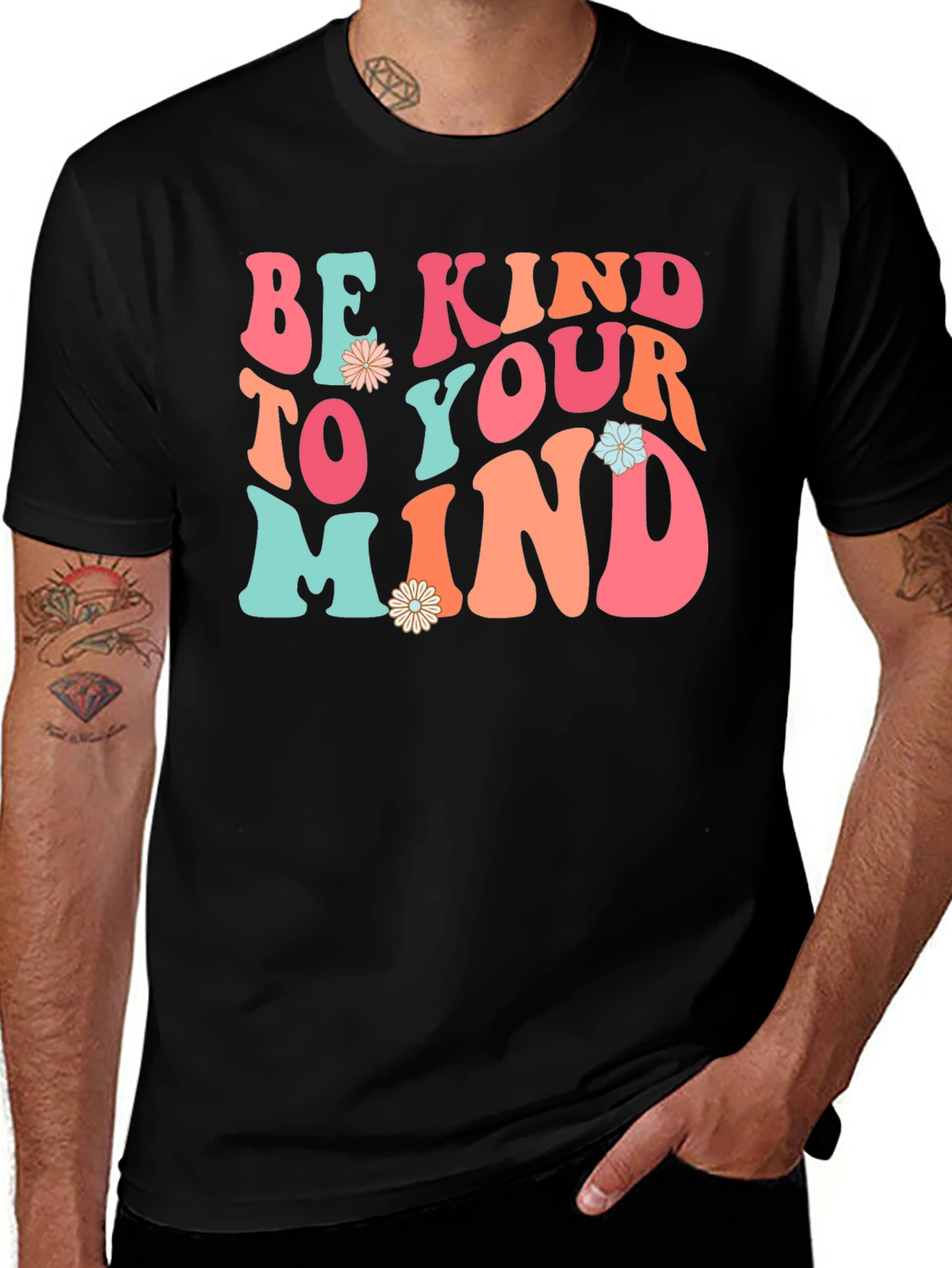 Variant 19 of Be Kind To Your Mind Graphic Tee