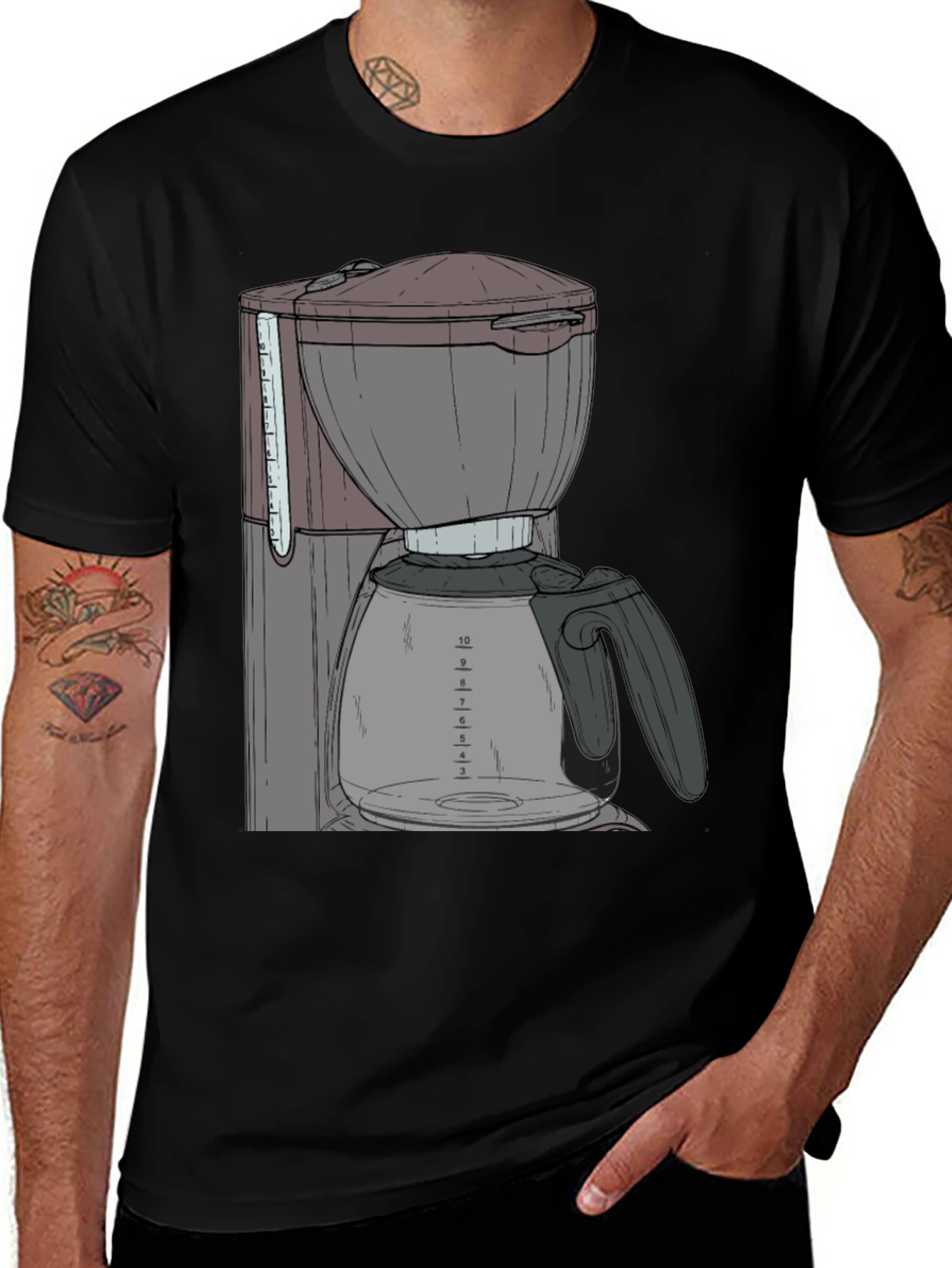 Coffee Maker Graphic Tee - Brewtiful Design
