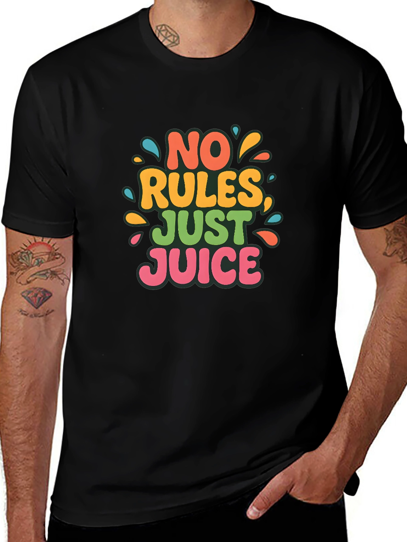 Variant 17 of No Rules Just Juice Graphic Tee