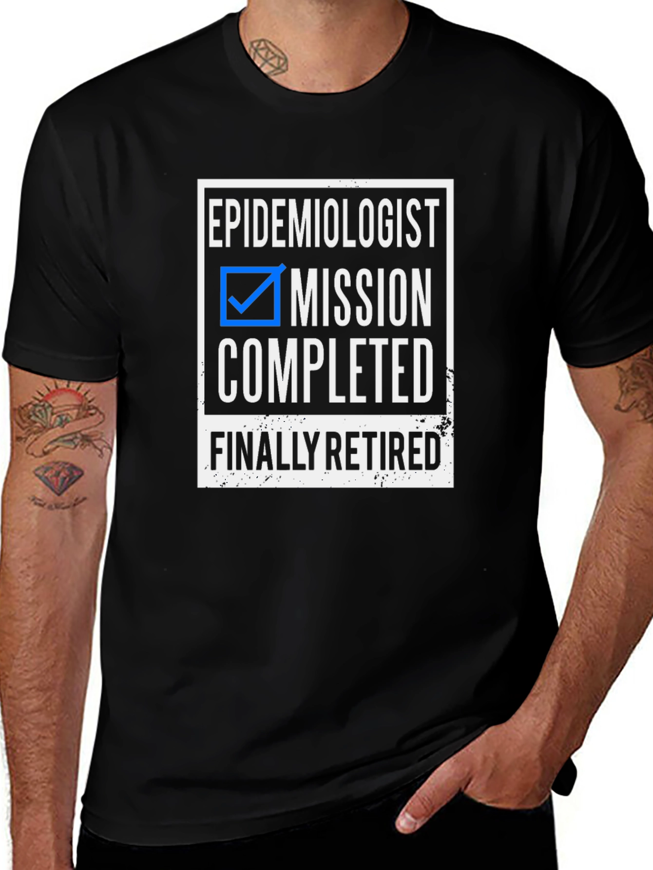 Variant 10 of Epidemiologist Retirement T-Shirt - Mission Completed!
