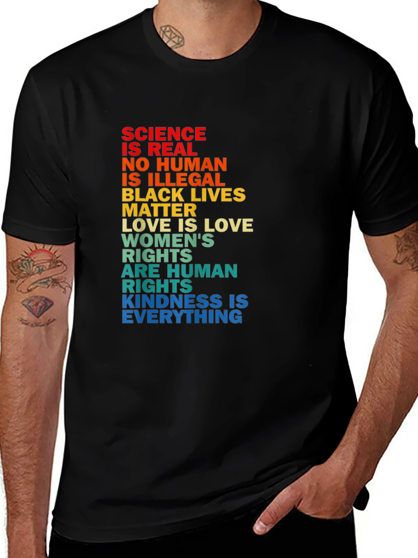 Variant 18 of Equality & Kindness Statement T-Shirt