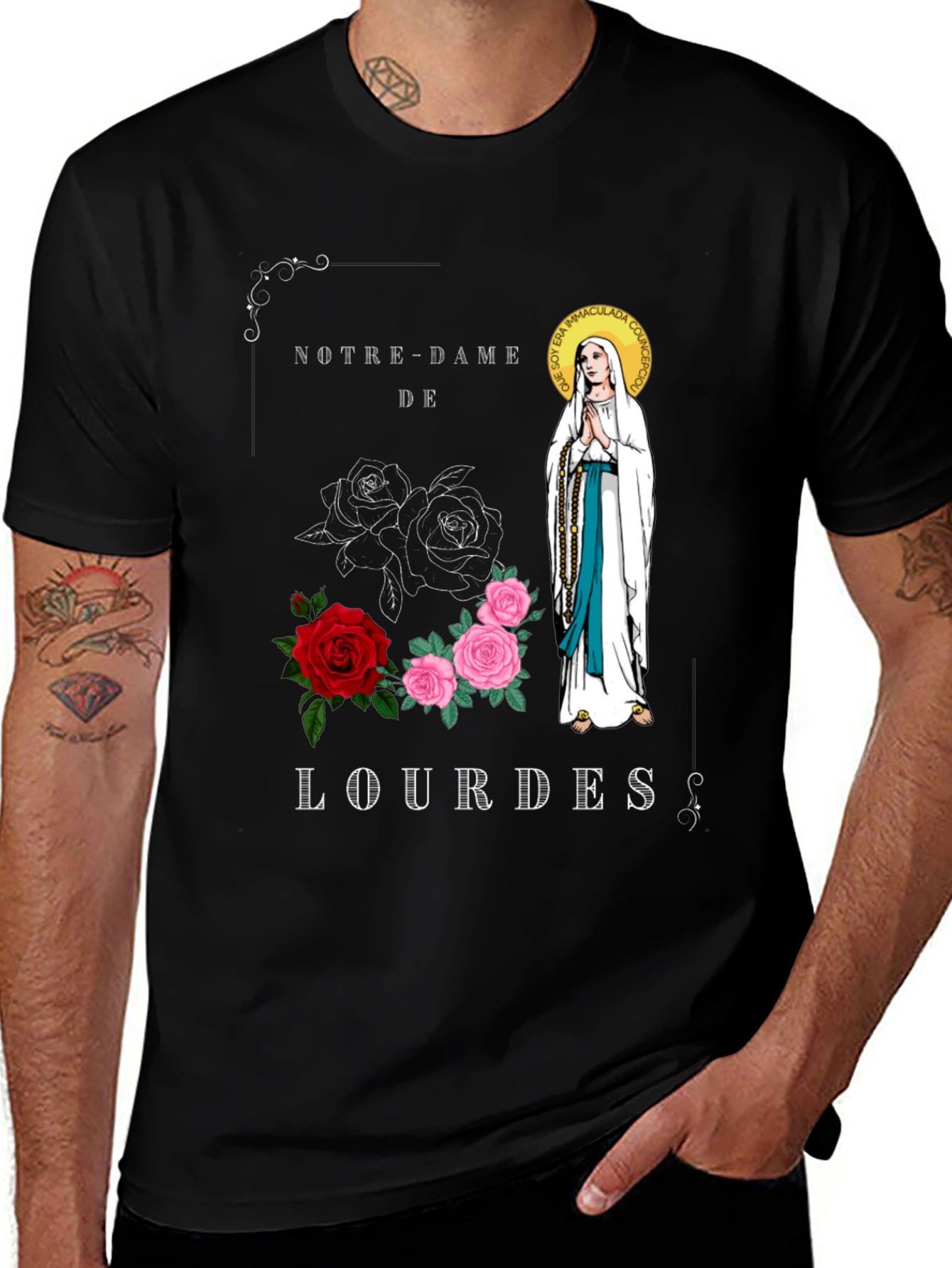 Notre-Dame de Lourdes Graphic T-Shirt